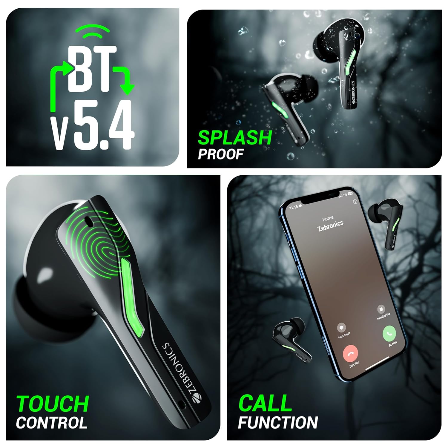ZEBRONICS New Launch Beast in-Ear Wireless Earbuds