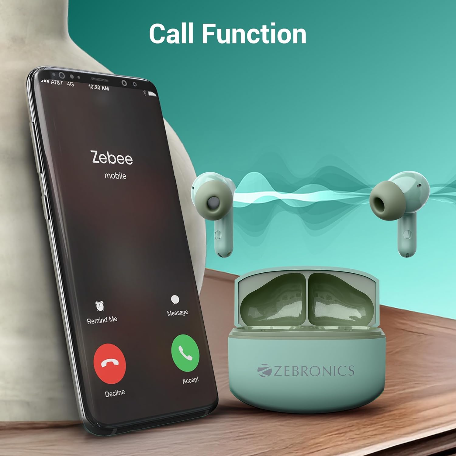 Zebronics PODS 141 in Ear Wireless Earbuds