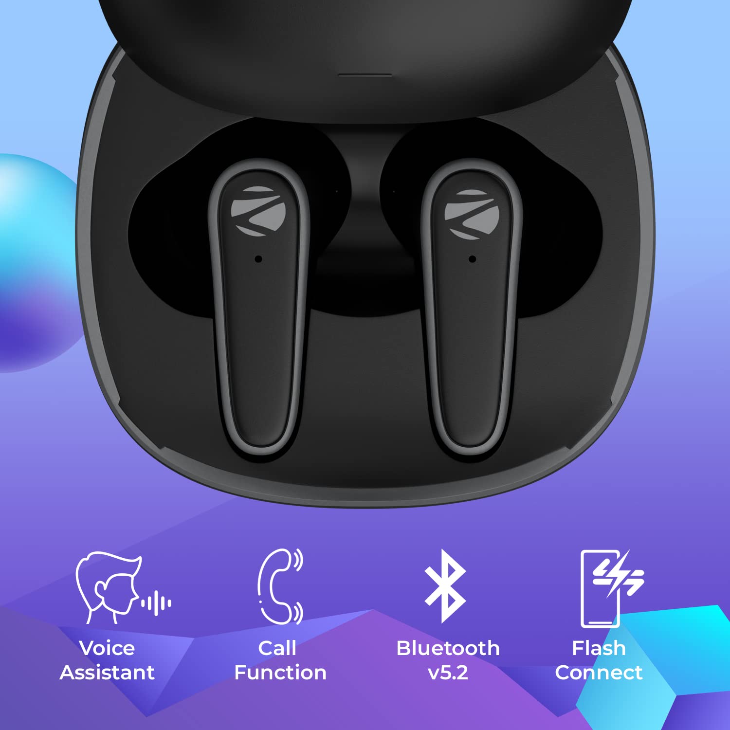 ZEBRONICS PODS 1 Wireless TWS Earbuds