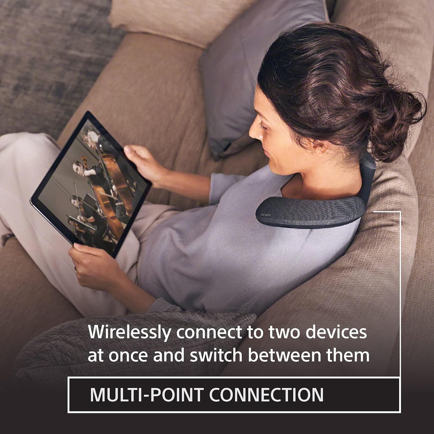 Sony SRS-NS7 Wireless True Wireless Neckband Bluetooth Speaker