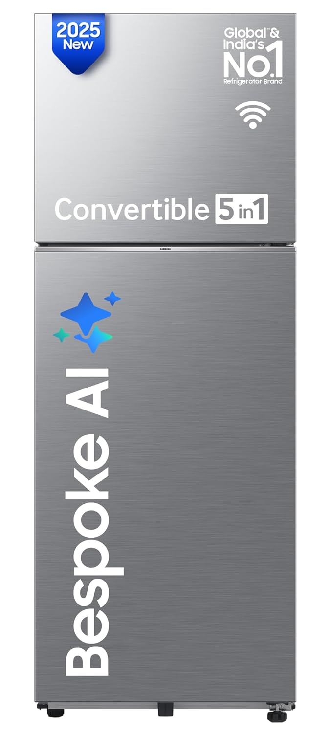 Samsung 350 L 3 Star Convertible 5-in-1 Digital Inverter Frost Free Double Door Refrigerator