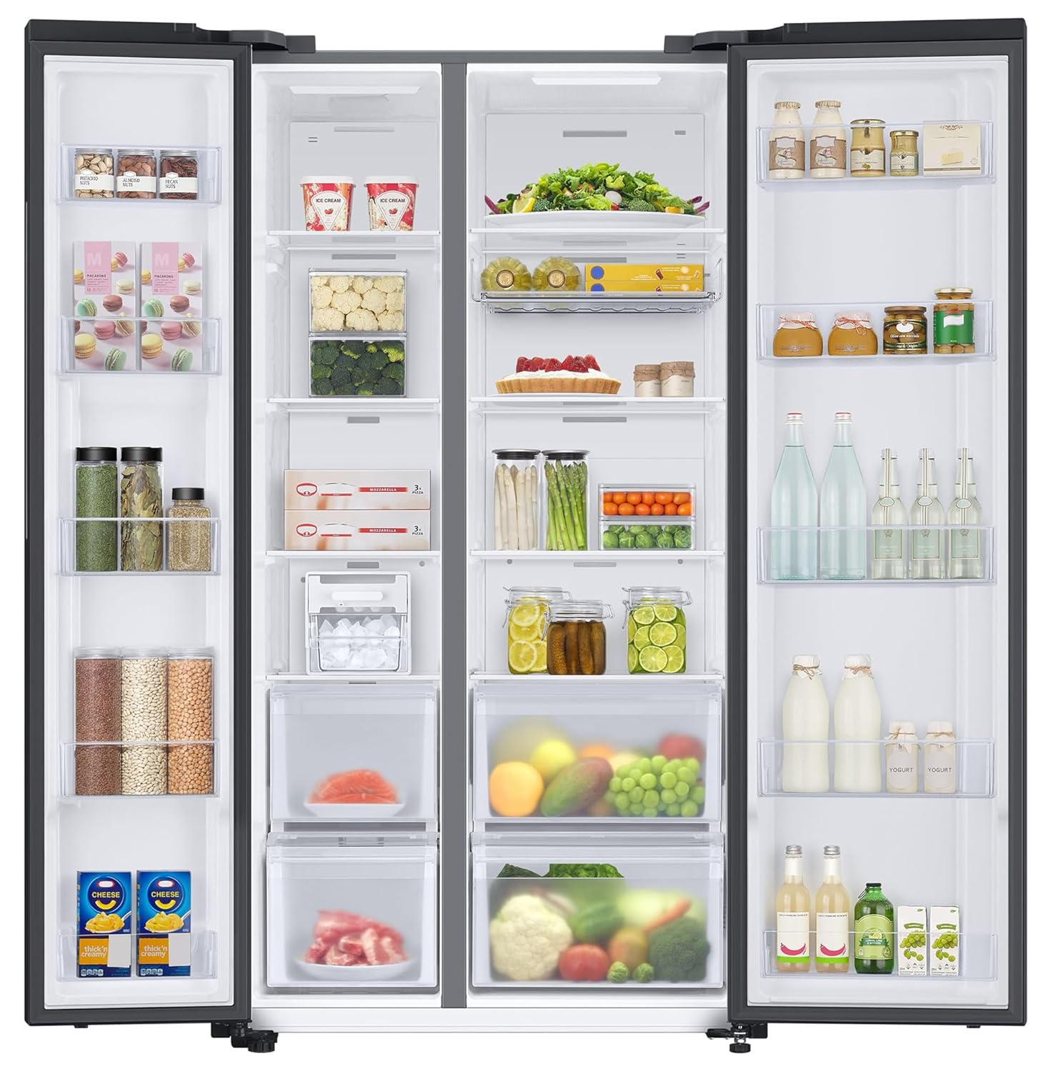 Samsung 653 L 5 Star Frost Free Double Door Convertible 5-in-1 Digital Inverter Side-by-Side AI Enabled Smart Refrigerator with WiFi RS76CG8115B1HL