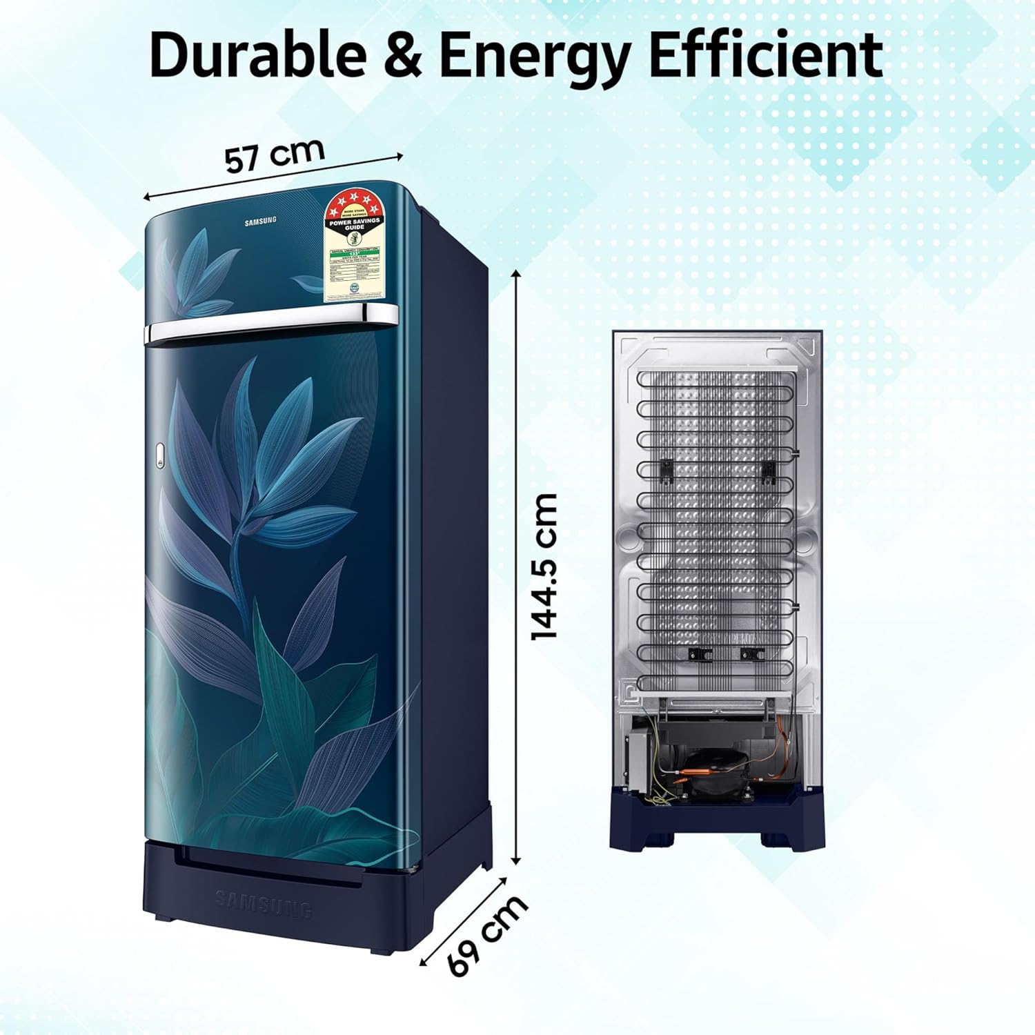 Samsung 215 L 5 Star Digital Inverter Direct-Cool Single Door Refrigerator