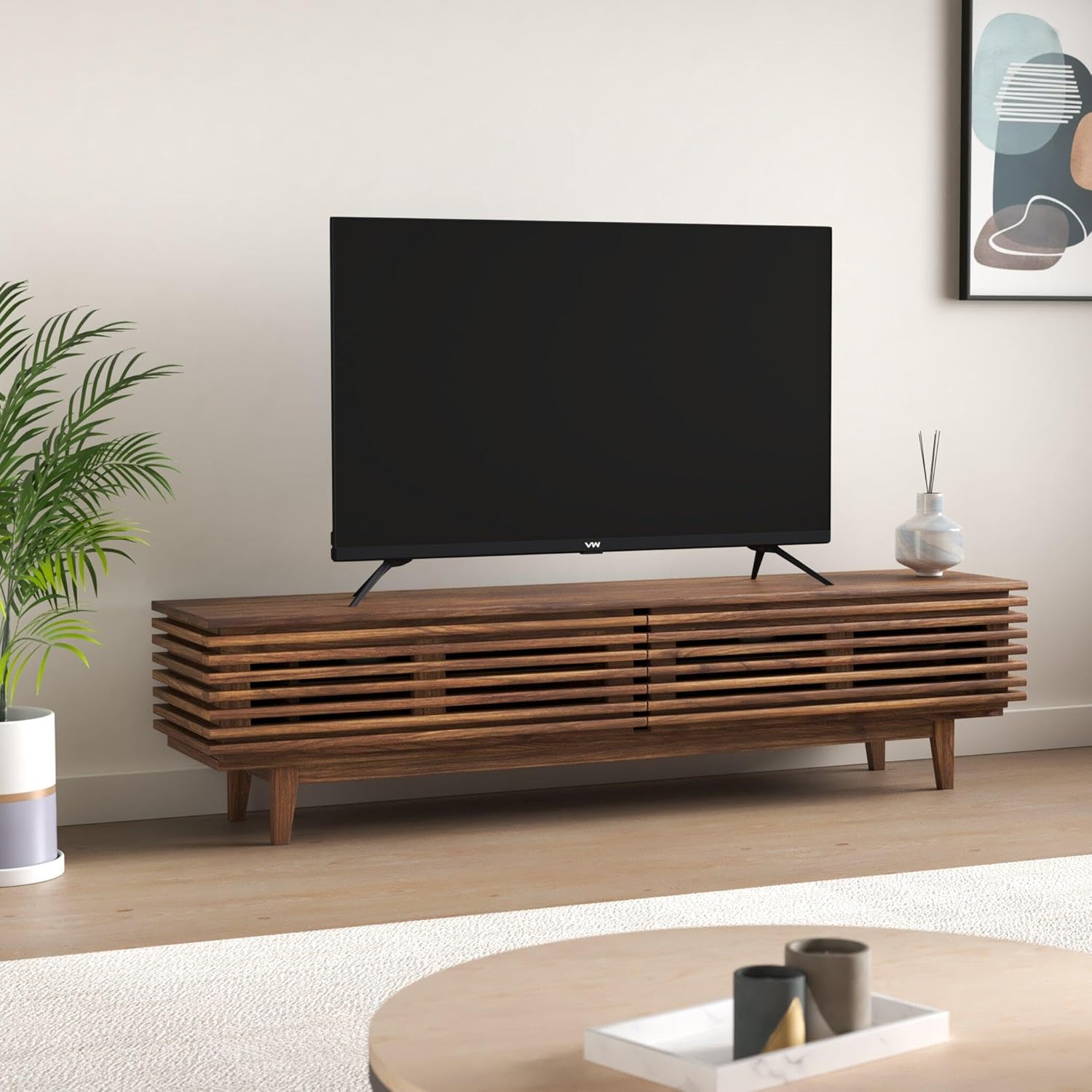 VW 109 cm (43 inch) Linux Series Frameless Full HD Smart LED TV Model VW43S1