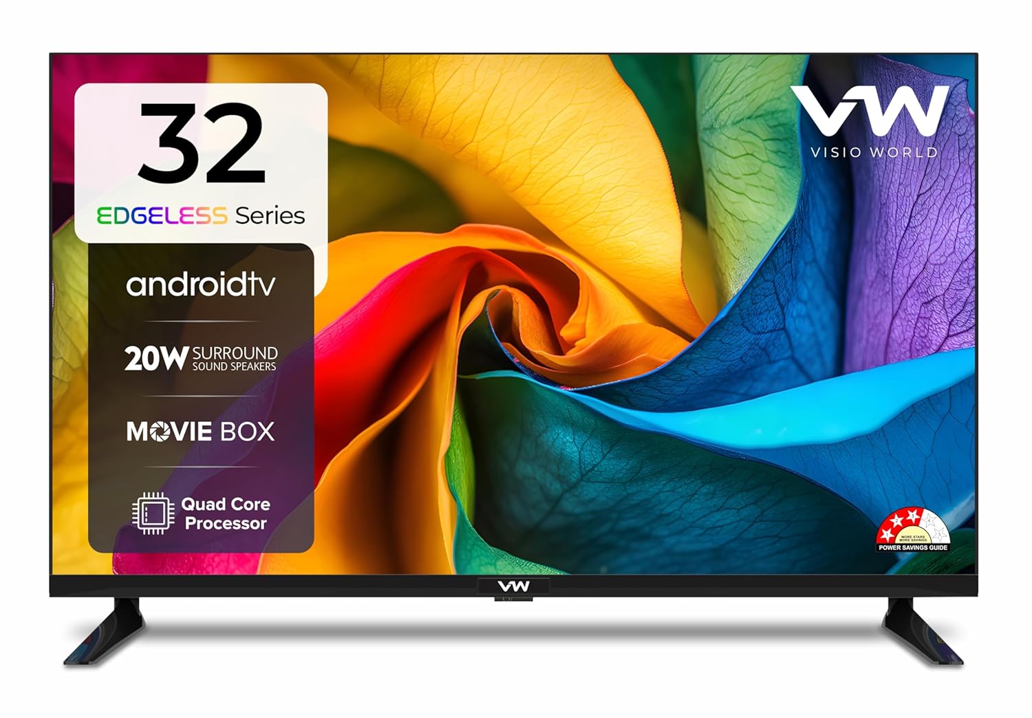 VW 80 cm (32 inch) Frameless Series HD Ready Android Smart LED TV Model VW32S