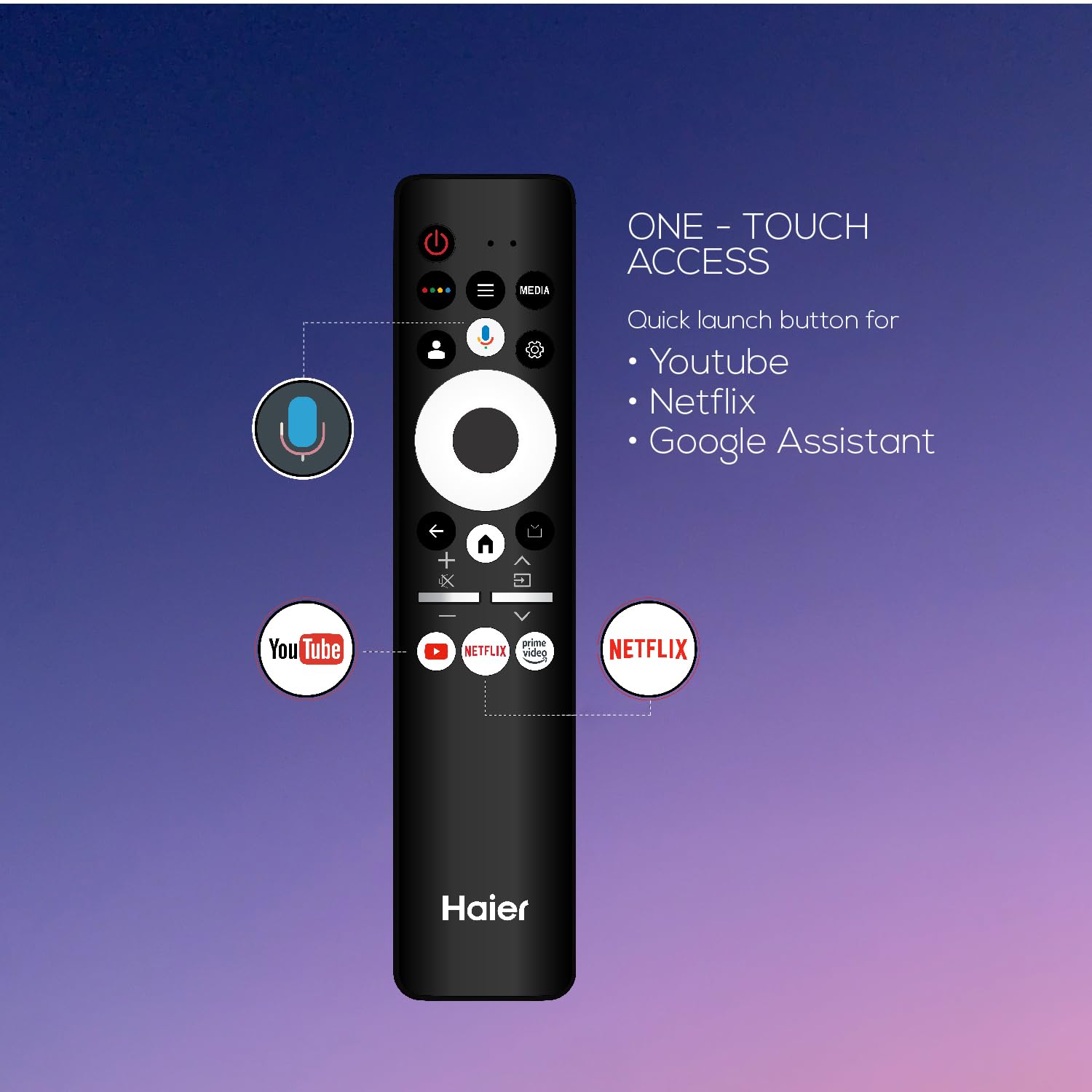 Haier 139 cm (55 inch) P7GT Series 4K Ultra HD Smart LED Google TV Model 55P7GT-P