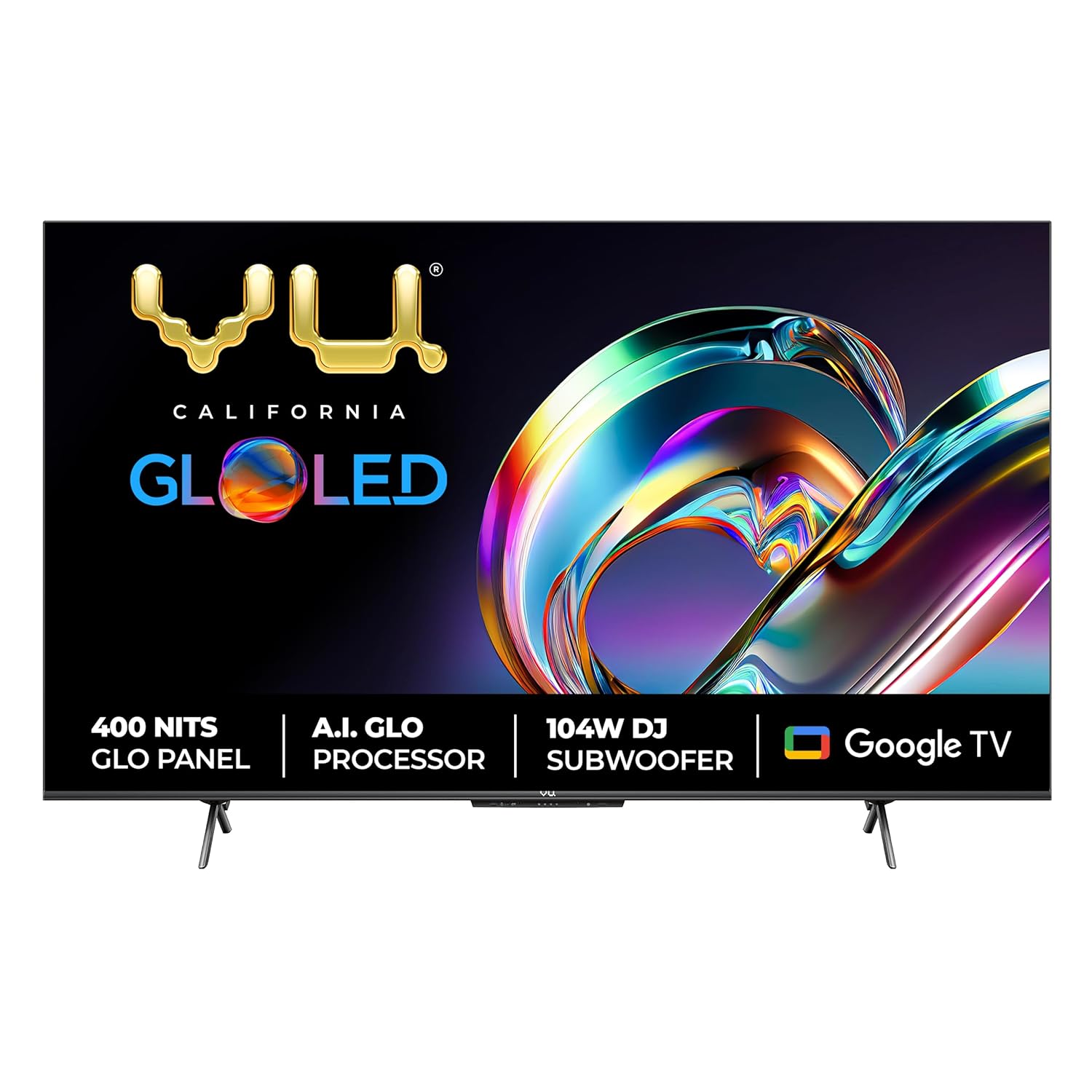 Vu 139 cm (55 inch) GloQLED Series 4K Ultra HD QLED Smart Google TV Model 55GLOQLED25