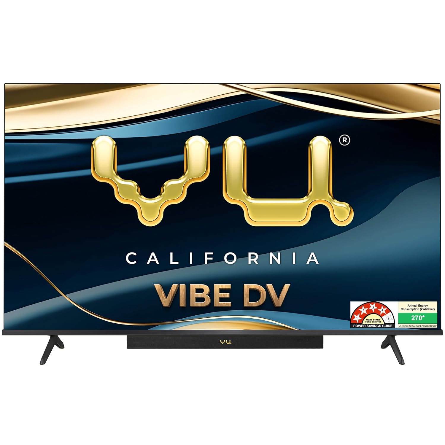Vu 189 cm (75 inch) Vibe Series 4K Ultra HD QLED Smart Google TV Model 75VIBE-DV