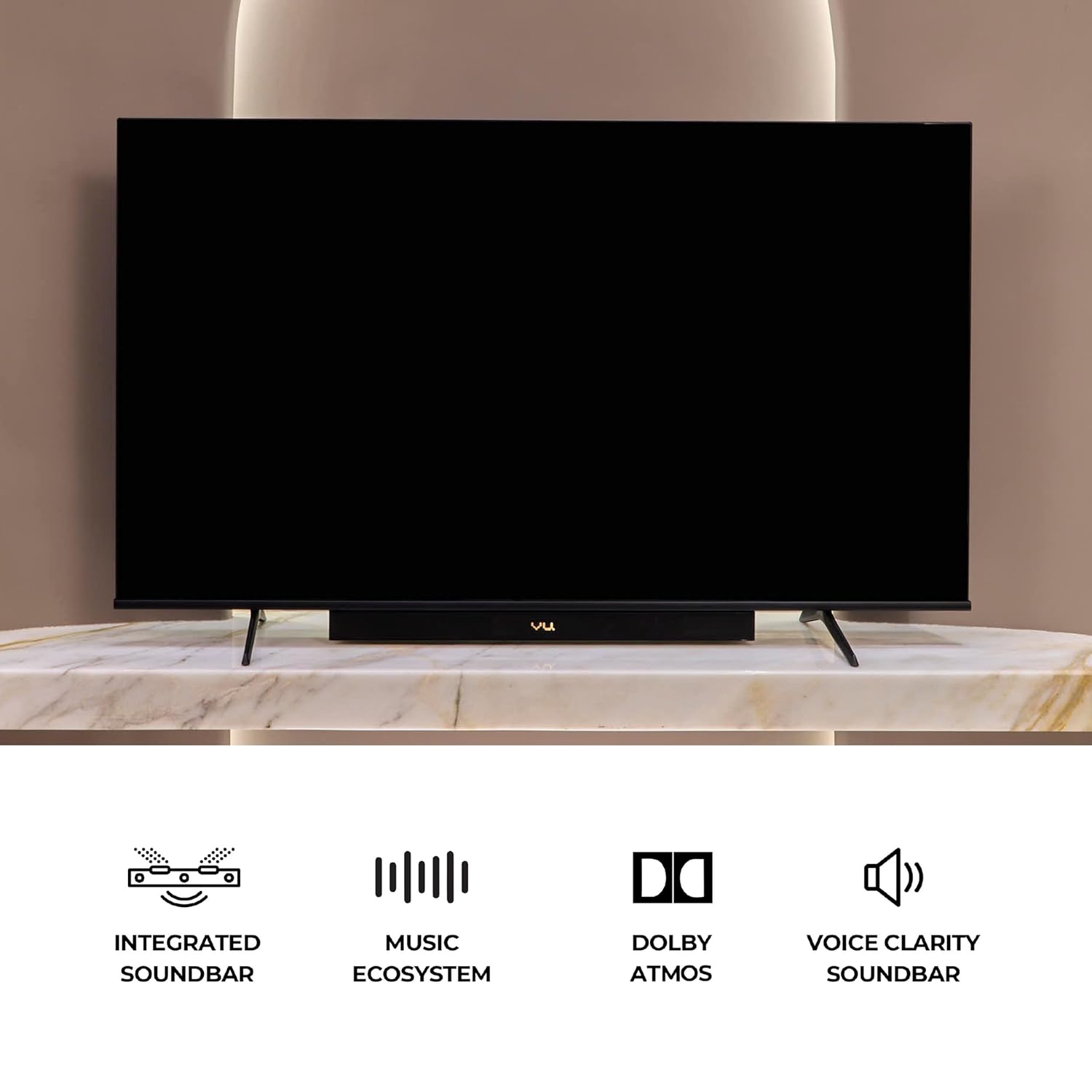 Vu 164 cm (65 inch) Vibe Series 4K Ultra HD QLED Smart Google TV Model 65VIBE-DV