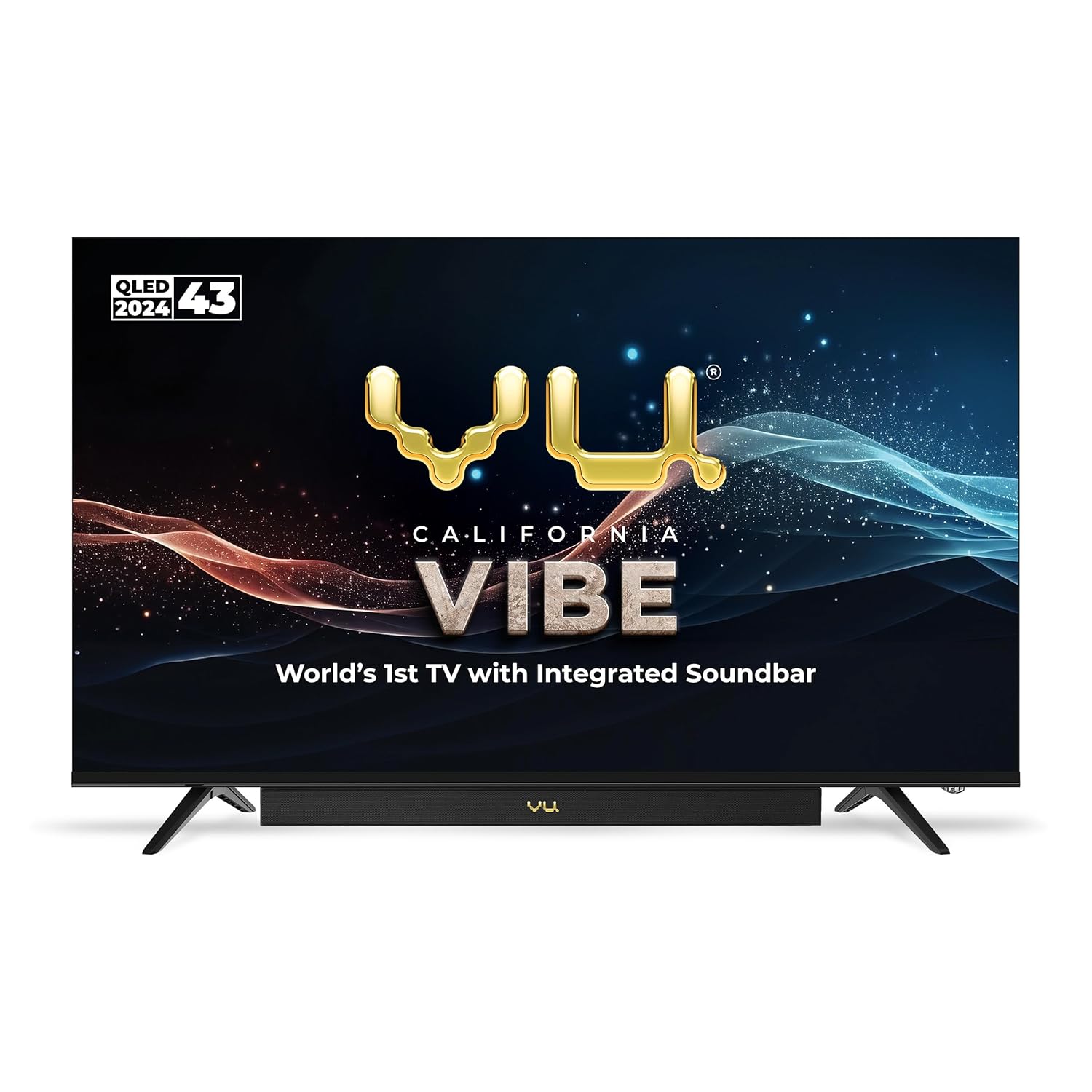 Vu 108 cm (43 inch) Vibe Series 4K Ultra HD QLED Smart Google TV Model 43VIBE24