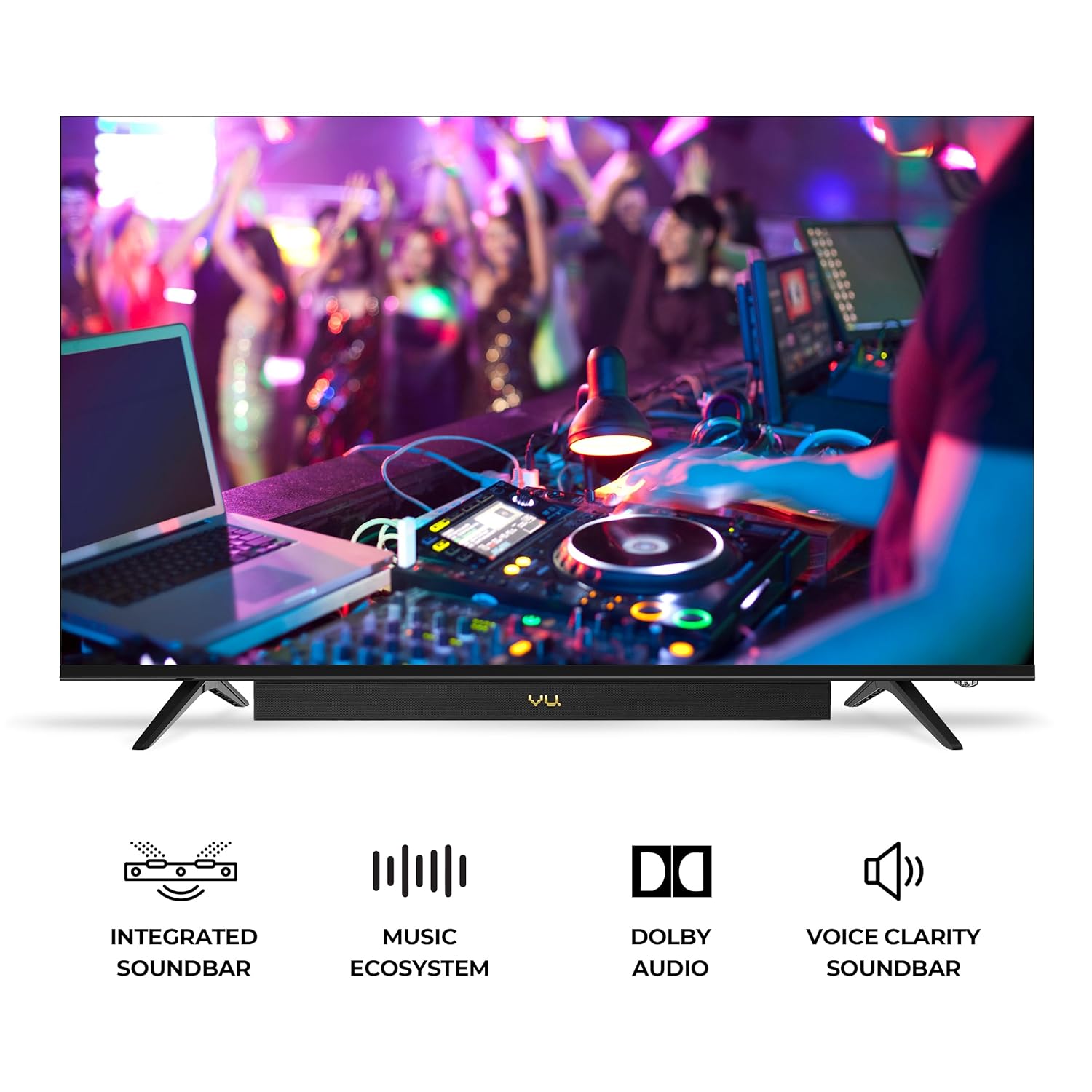 Vu 108 cm (43 inch) Vibe Series 4K Ultra HD QLED Smart Google TV Model 43VIBE24