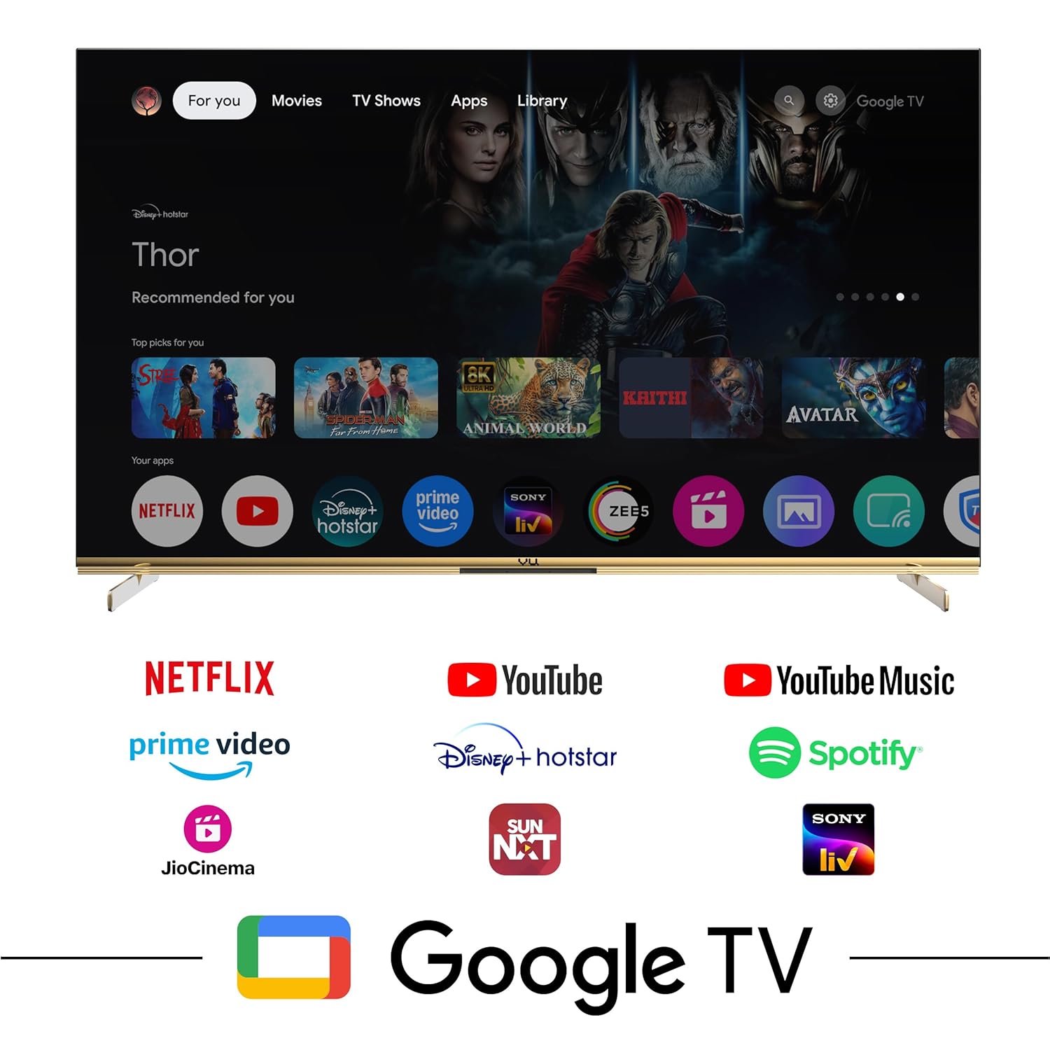 Vu 139 cm (55 inch) Masterpiece Frame Series 4K Ultra HD QLED Smart TV Model 55MASTERPIECE