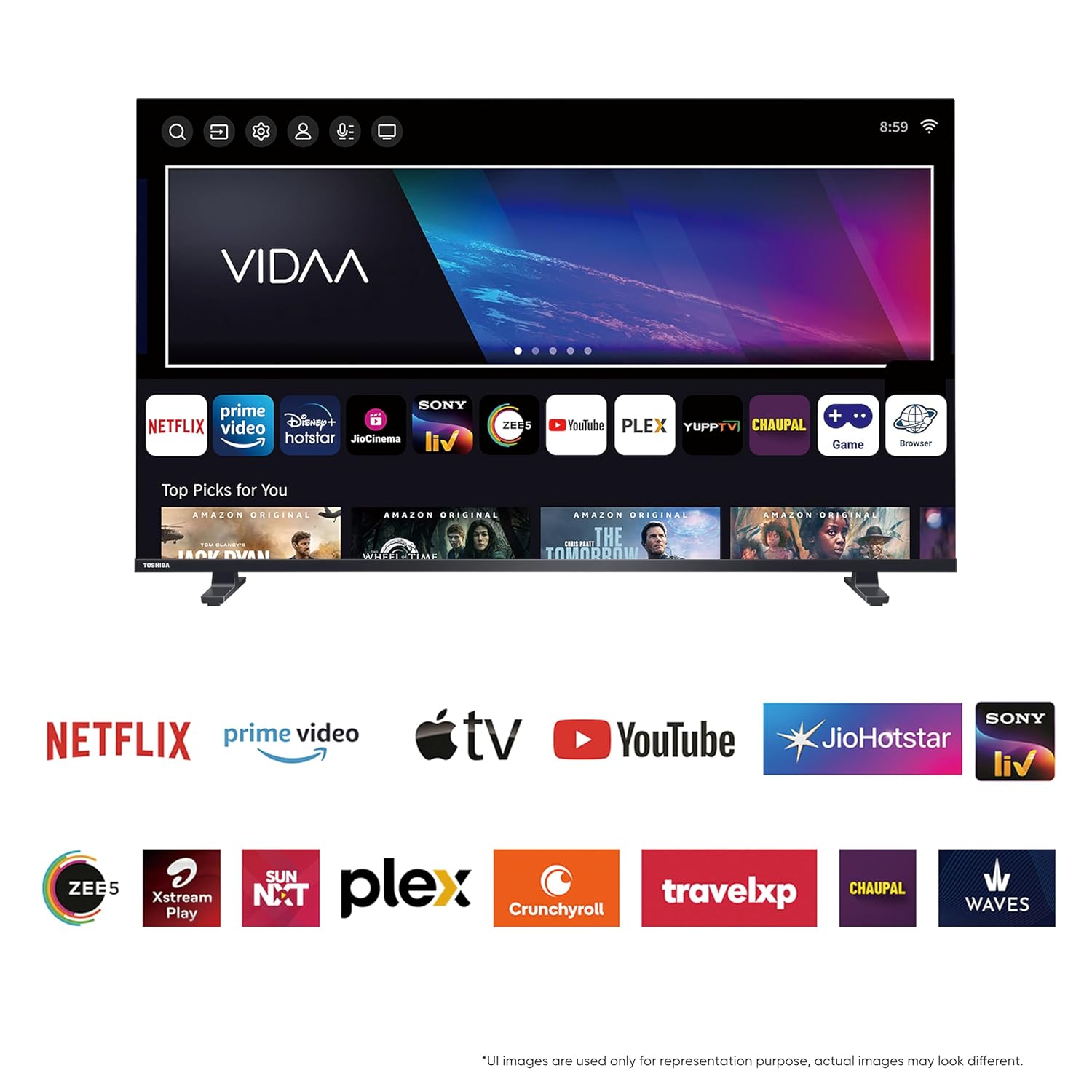 Toshiba 80 cm (32 inch) V Series HD Ready Smart LED TV Model 32V35RP
