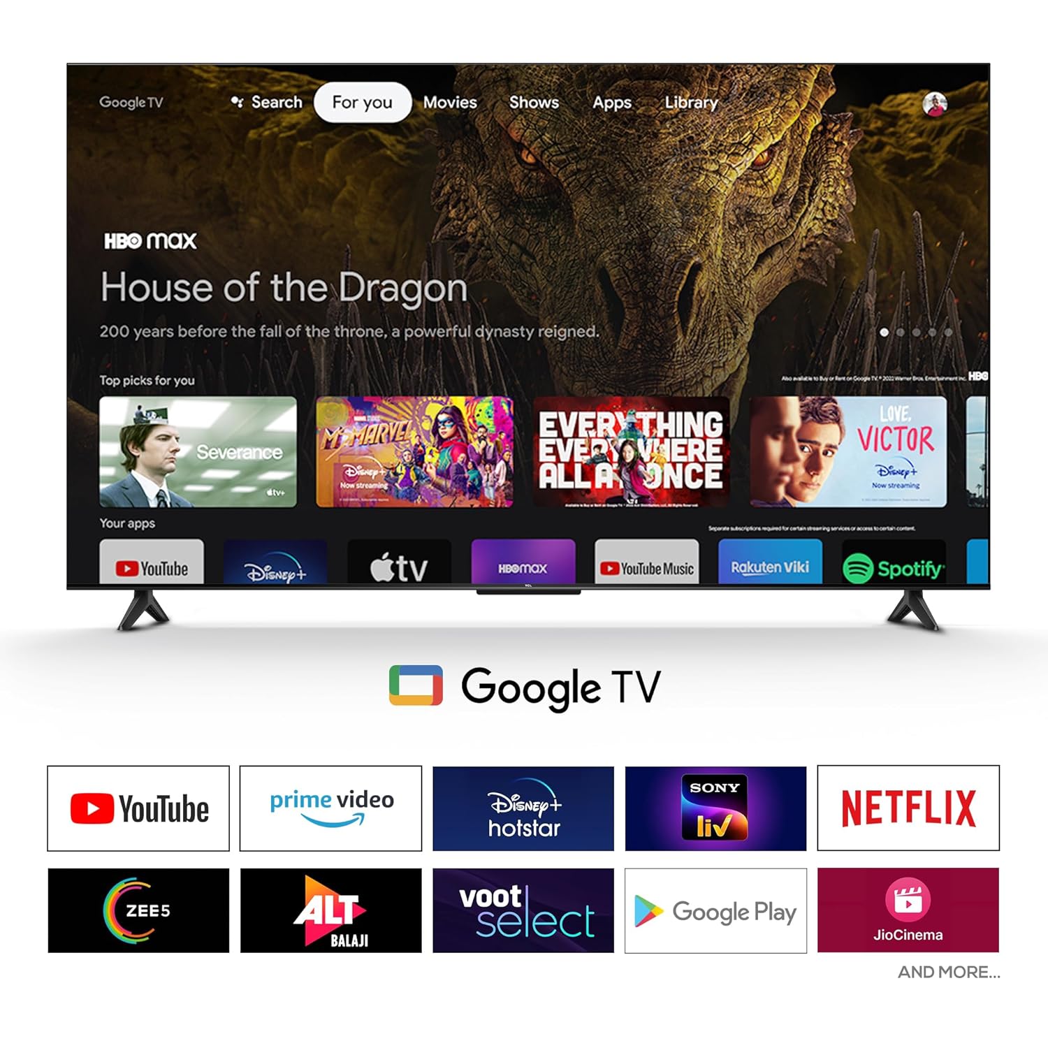 TCL 189 cm (75 inch) 4K Ultra HD Smart QLED Google TV Model 75T8C