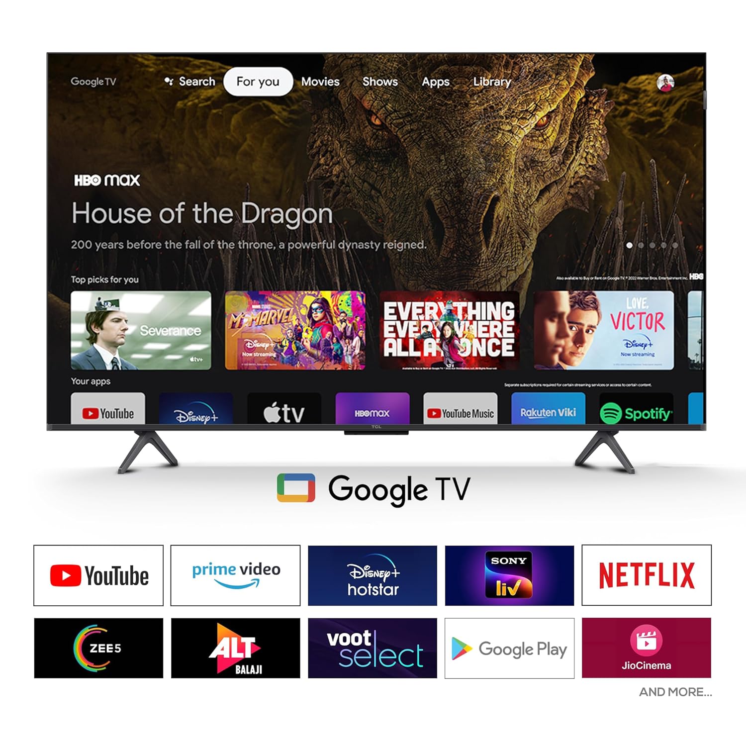 TCL 108 cm (43 inch) 4K Ultra HD Smart QLED Google TV Model 43P71K