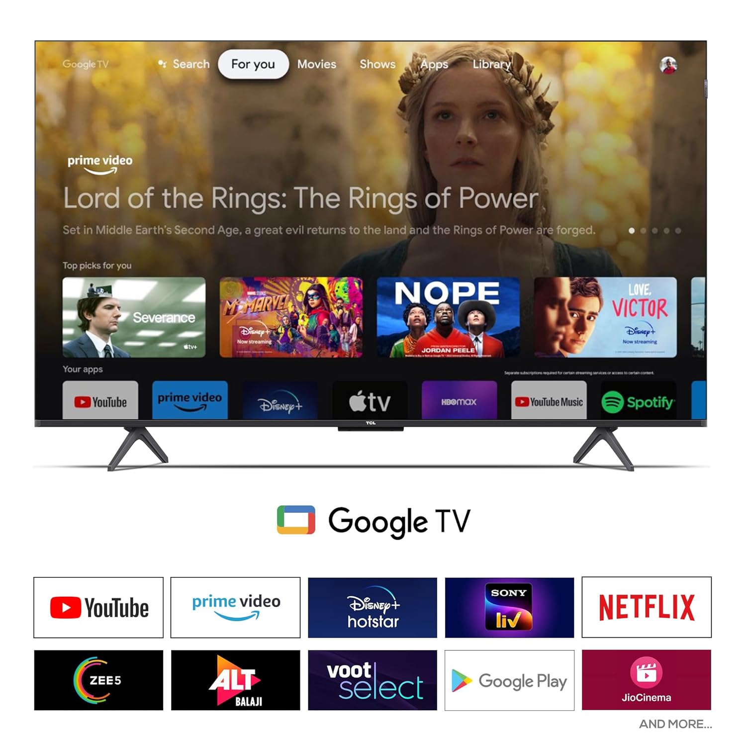 TCL 139 cm (55 inch) 4K Ultra HD Smart QLED Google TV Model 55C61B