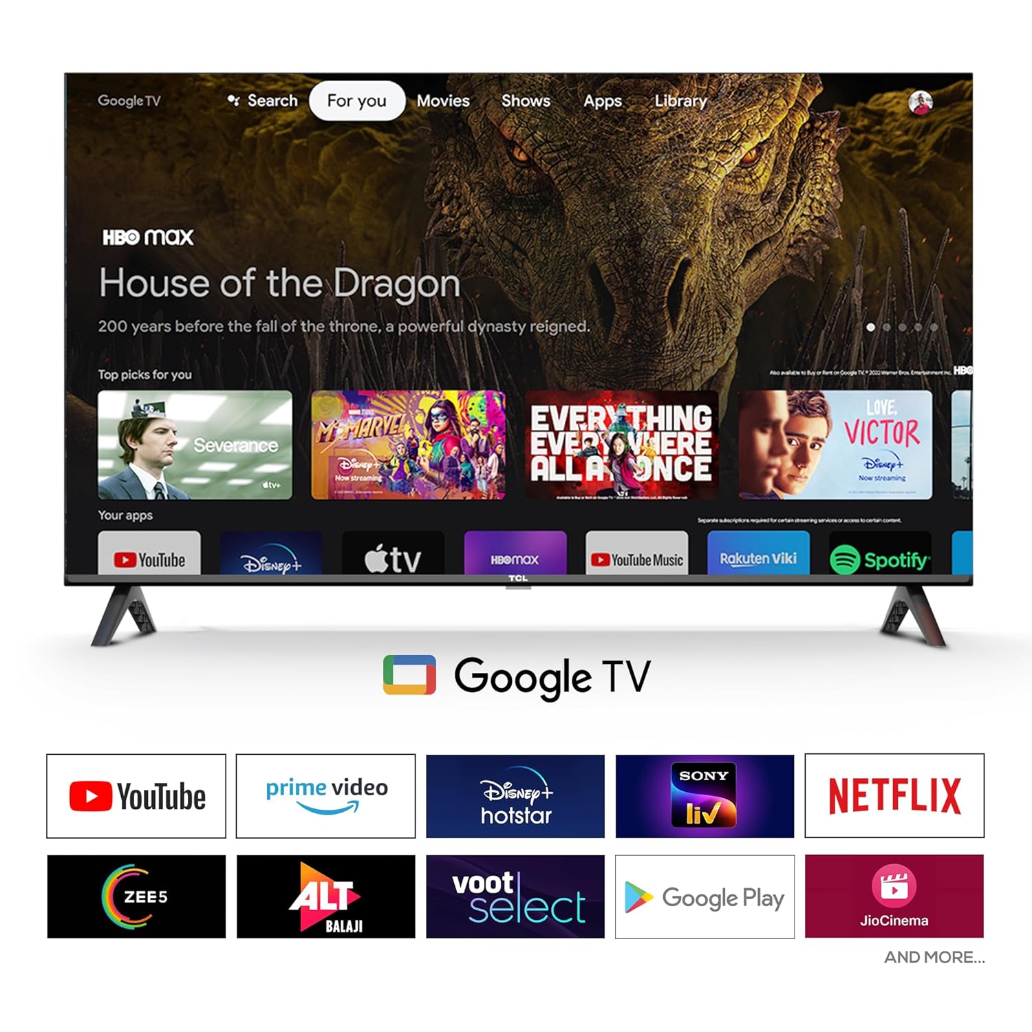 TCL 80 cm (32 inch) V4C Series HD Ready Smart QLED Google TV Model 32V4C