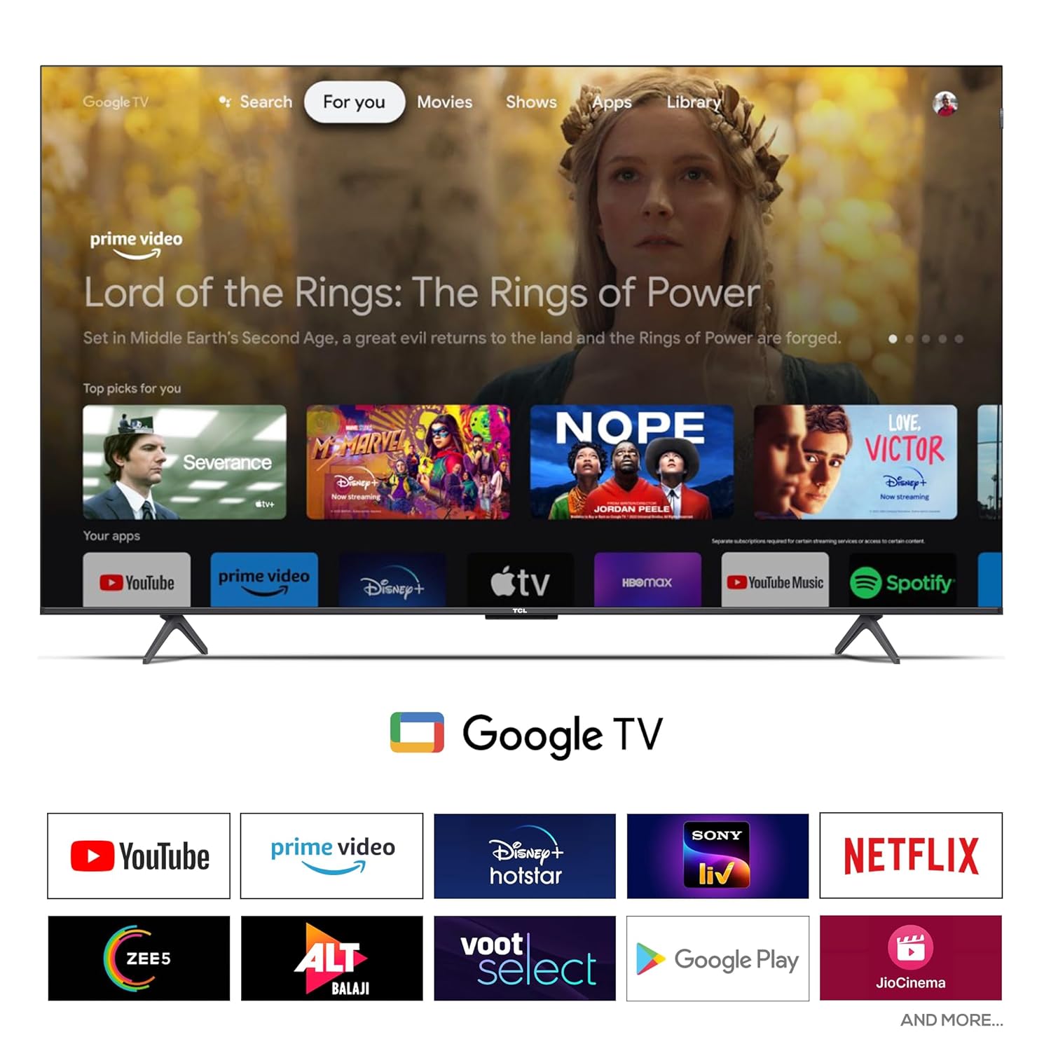 TCL 189 cm (75 inch) 4K Ultra HD Smart QLED Google TV Model 75P71B Pro