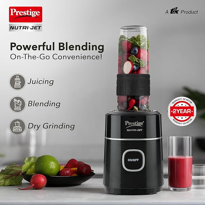 Prestige Nutri-Jet Mixer Grinder with 2 Jars