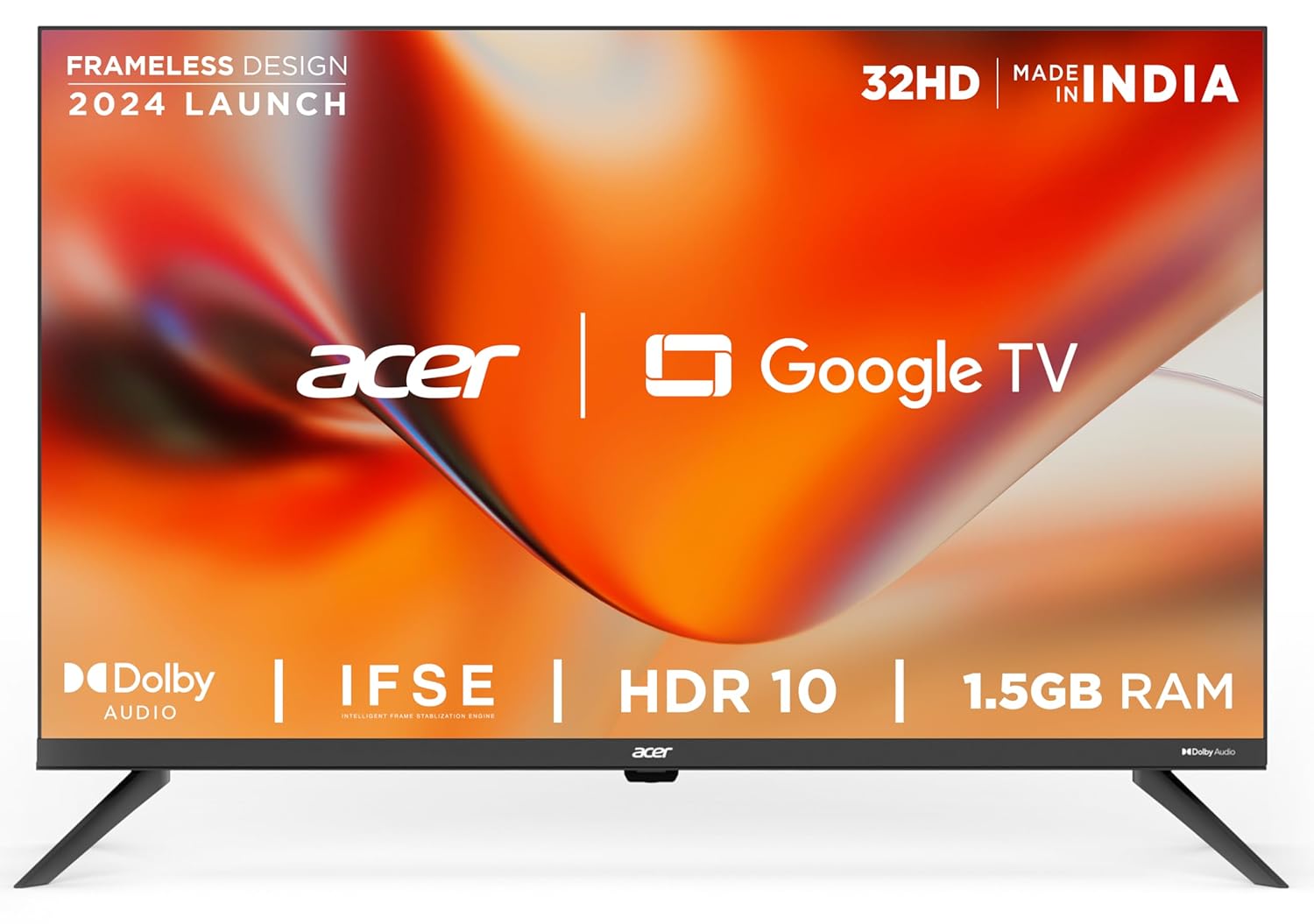 Acer 80 cm (32 inch) J Series HD Ready Smart Google LED TV