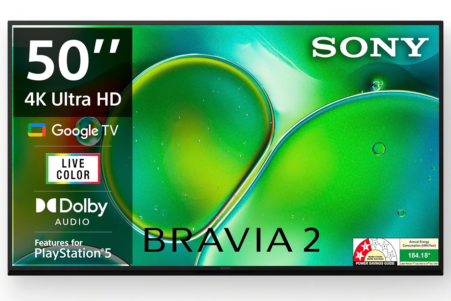 Sony BRAVIA 2 Series 126 cm (50 inch) 4K Ultra HD Smart LED Google TV Model K-50S25