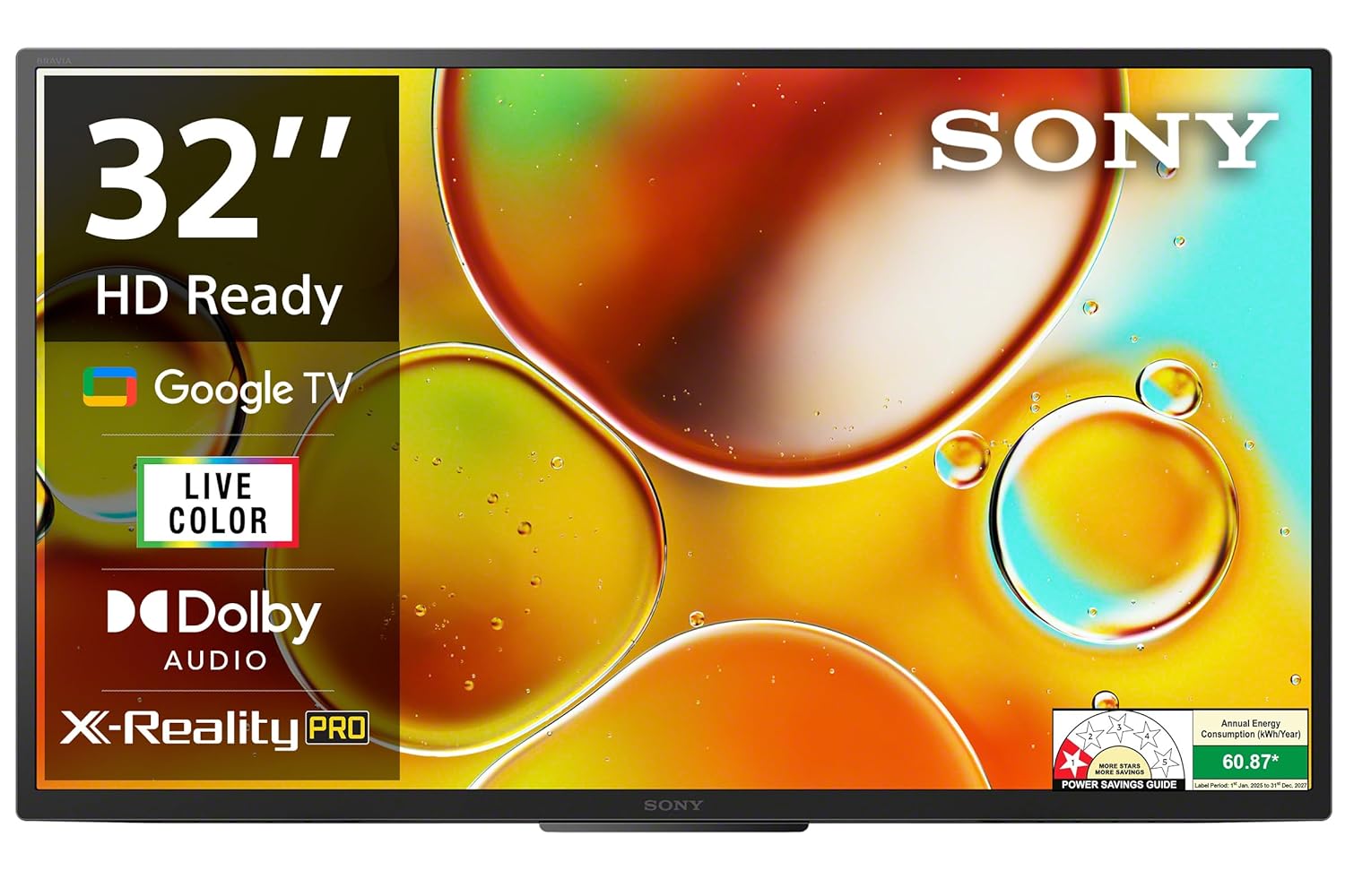 Sony BRAVIA 80 cm (32 inch) HD Ready Smart LED Google TV Model KD-32W835