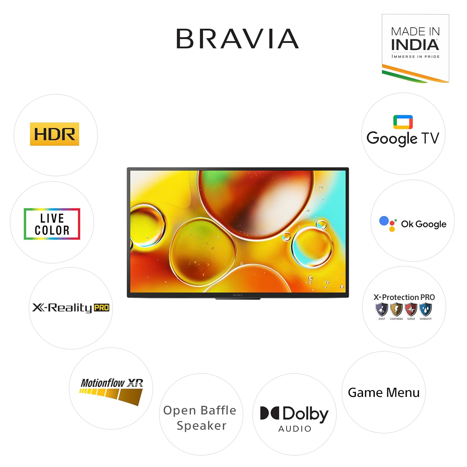 Sony BRAVIA 80 cm (32 inch) HD Ready Smart LED Google TV Model KD-32W835