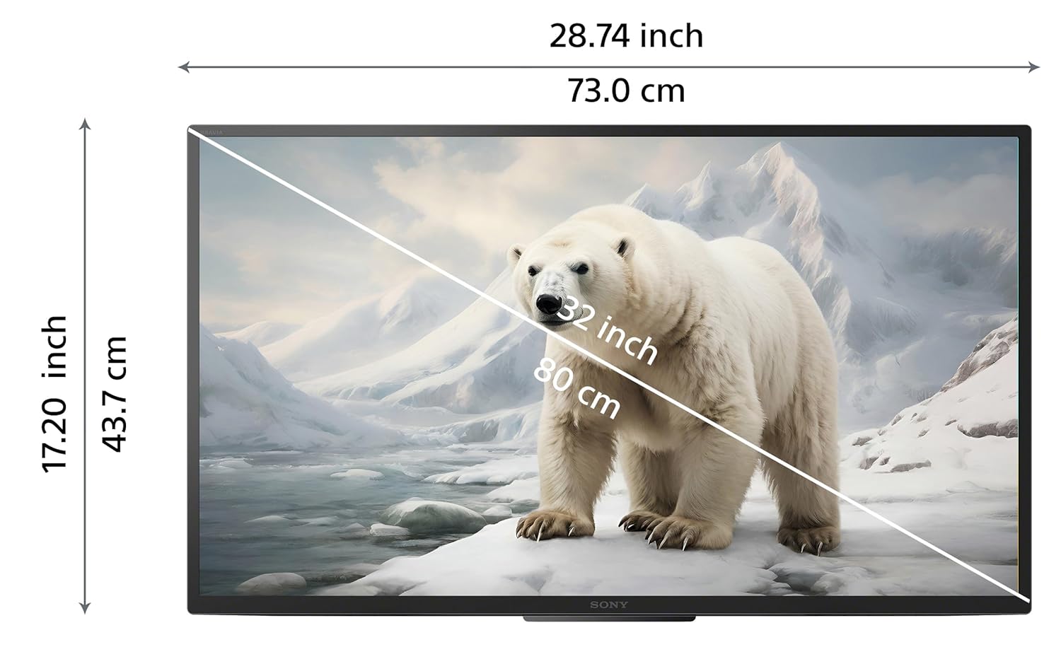 Sony BRAVIA 80 cm (32 inch) HD Ready Smart LED Google TV Model KD-32W825