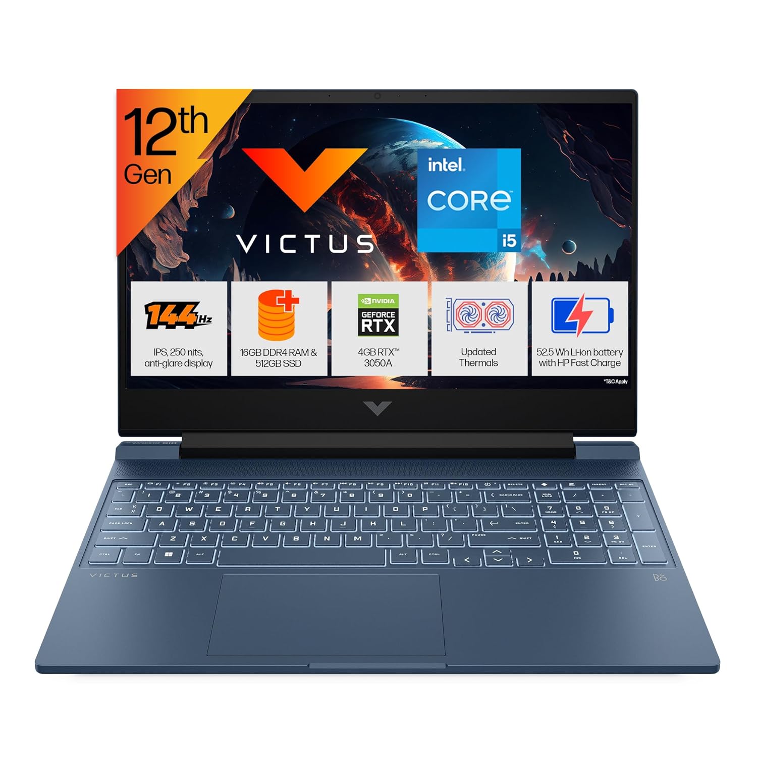 HP Victus 12th Gen Intel Core i5-12450H