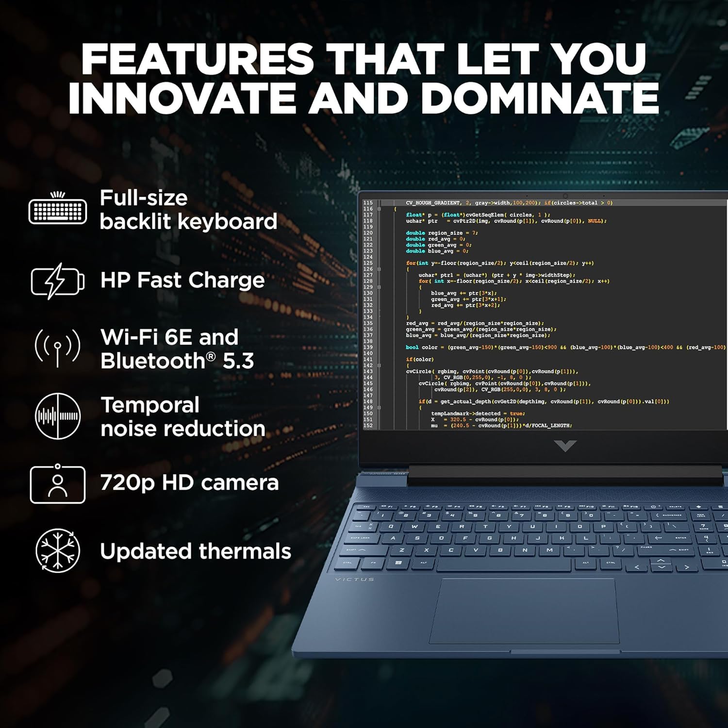 HP Victus 12th Gen Intel Core i5-12450H
