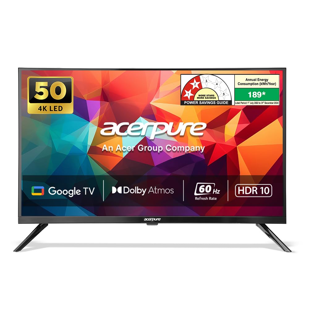 Acerpure 127 cm (50 inch) Swift Series Ultra HD LED Smart Google TV (Model: AP50UG51ASFTD)