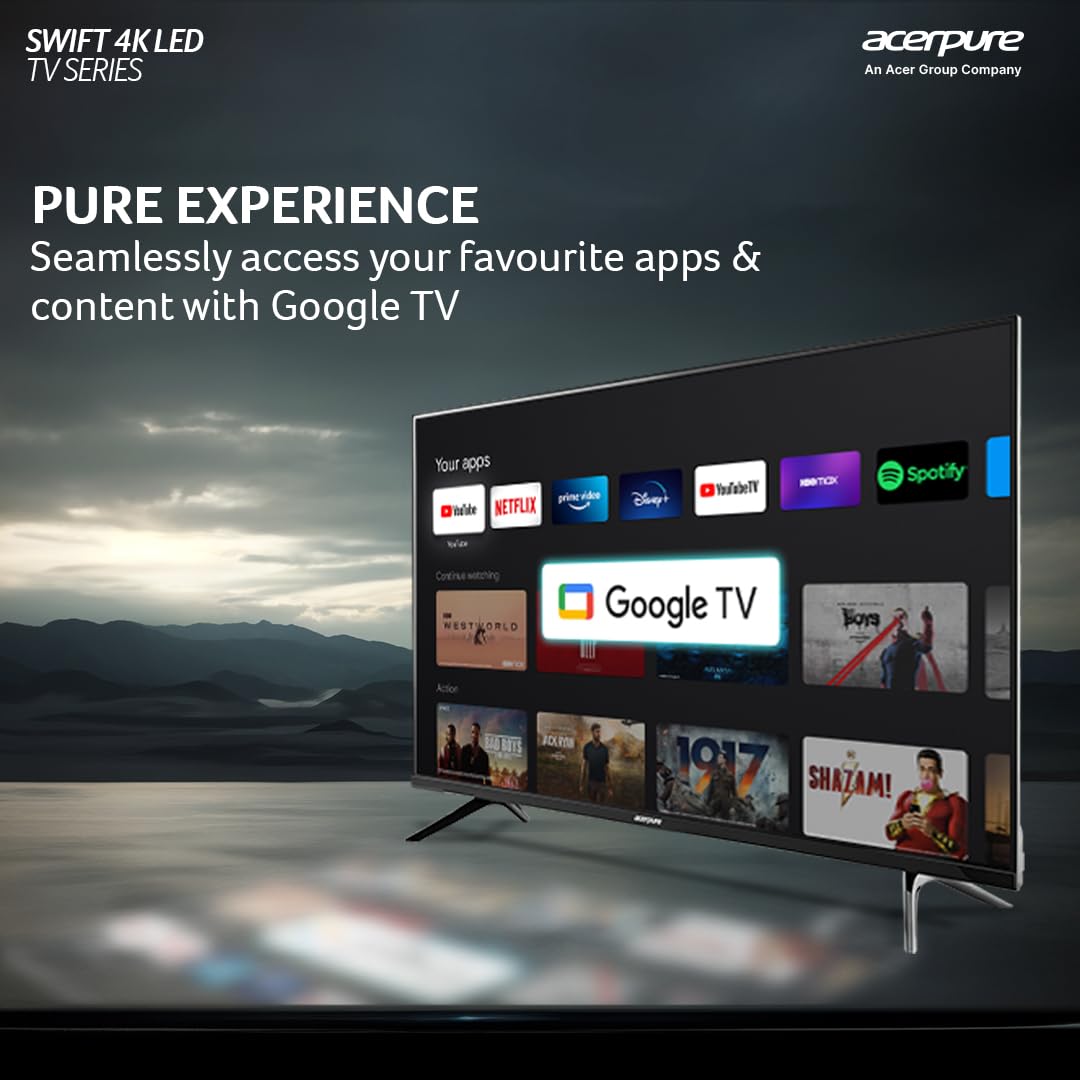 Acerpure 127 cm (50 inch) Swift Series Ultra HD LED Smart Google TV (Model: AP50UG51ASFTD)