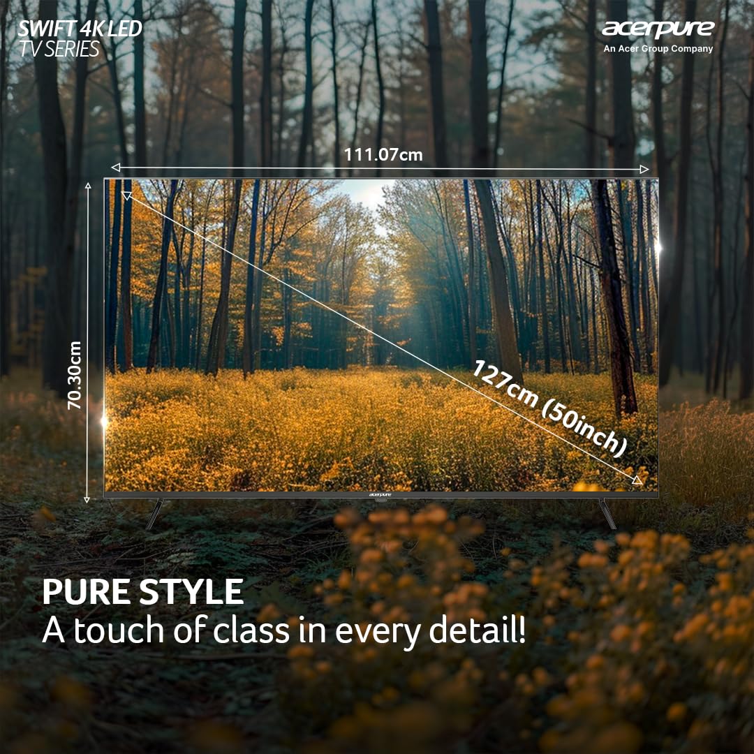 Acerpure 127 cm (50 inch) Swift Series Ultra HD LED Smart Google TV (Model: AP50UG51ASFTD)