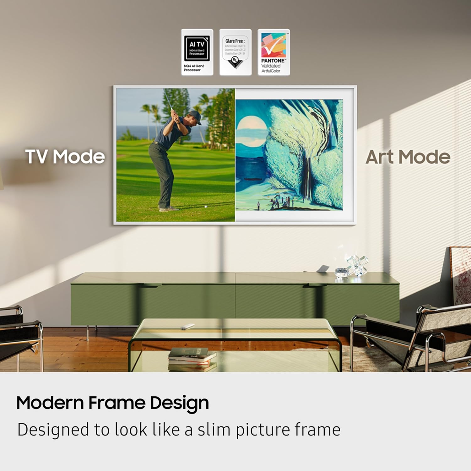 Samsung 138 cm (55 inch) The Frame Series 4K Ultra HD Smart QLED TV Model QA55LS03FAULXL