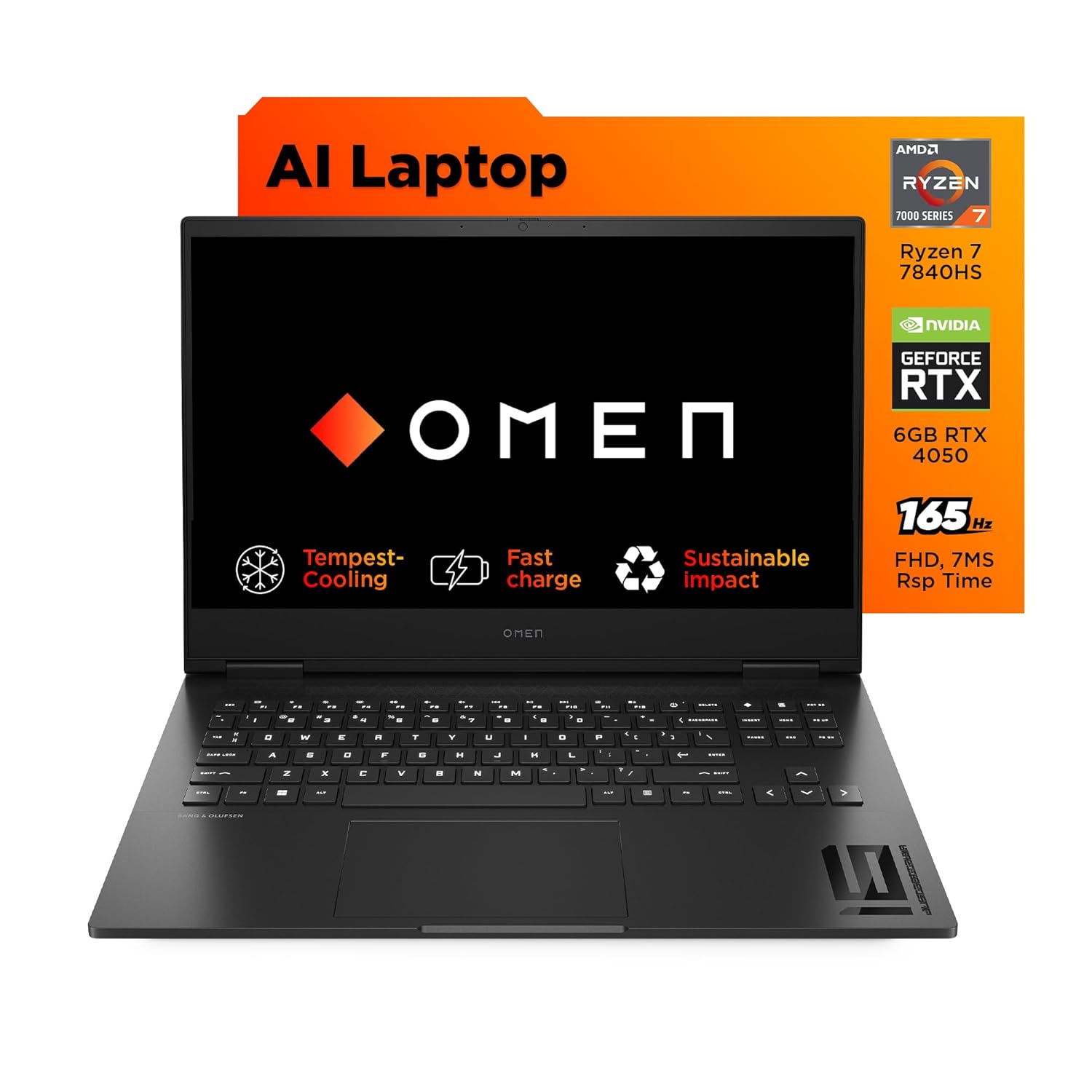 HP OMEN Gaming AI Laptop AMD Ryzen7 7840HS