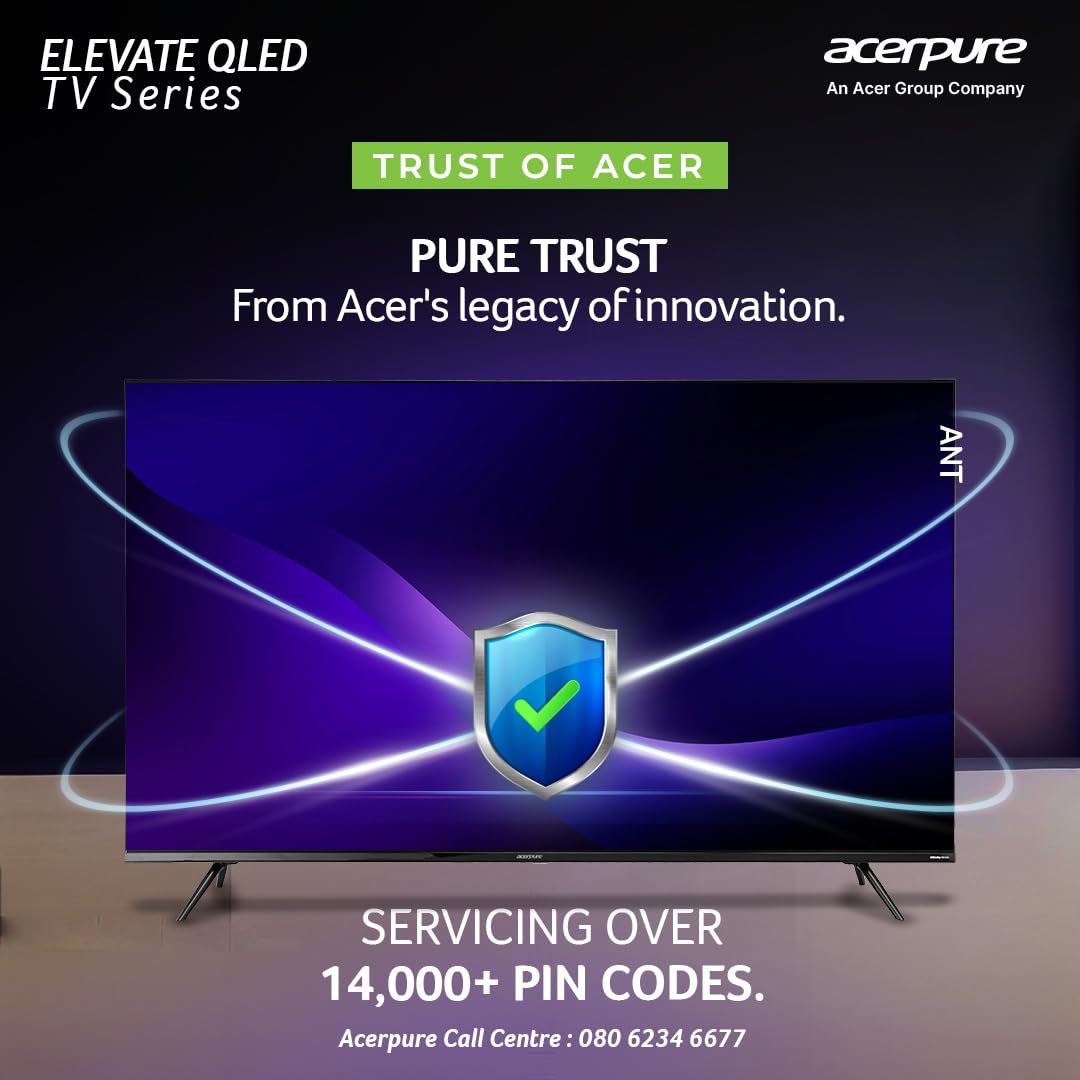 Acerpure 164 cm (65 inch) Elevate Series Ultra HD (4K) QLED Smart Google TV Model AP65UG51QEVTD