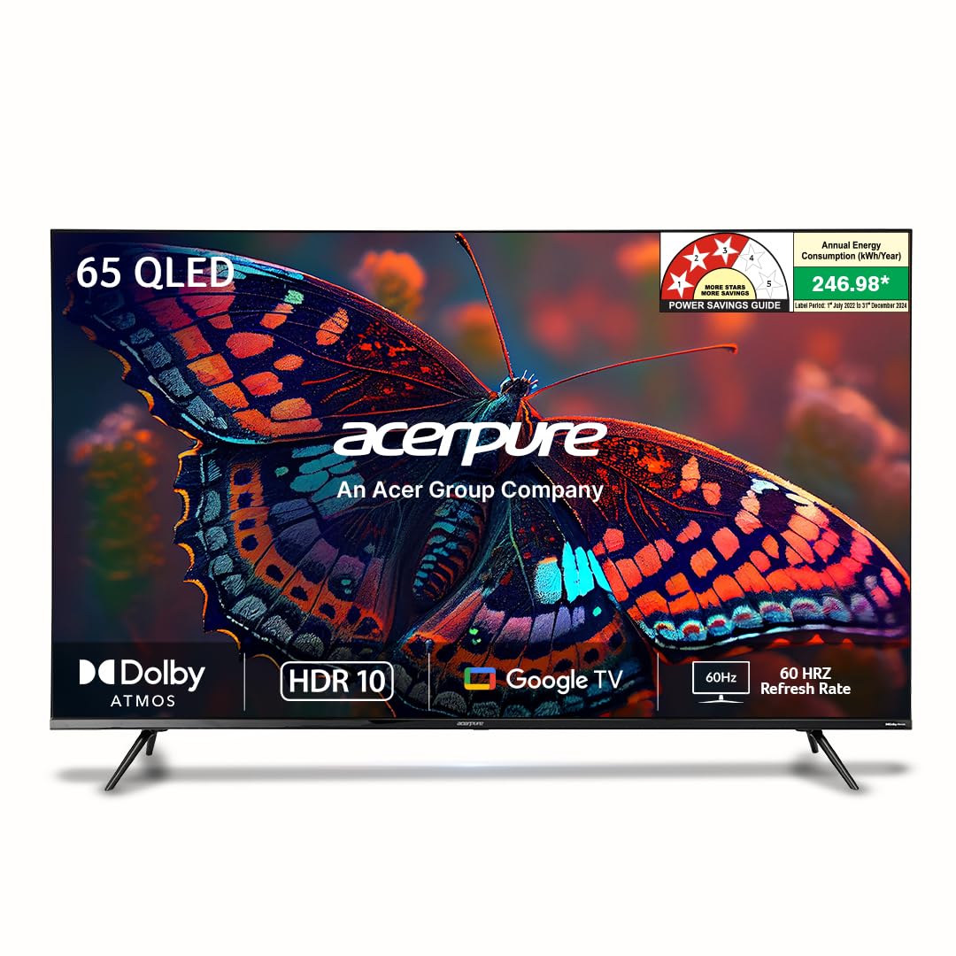 Acerpure 164 cm (65 inch) Elevate Series Ultra HD (4K) QLED Smart Google TV Model AP65UG51QEVTD