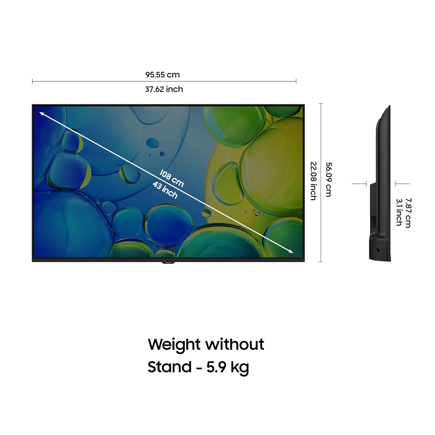 Samsung 108 cm (43 inch) Full HD Smart LED TV Model UA43F5550FUXXL