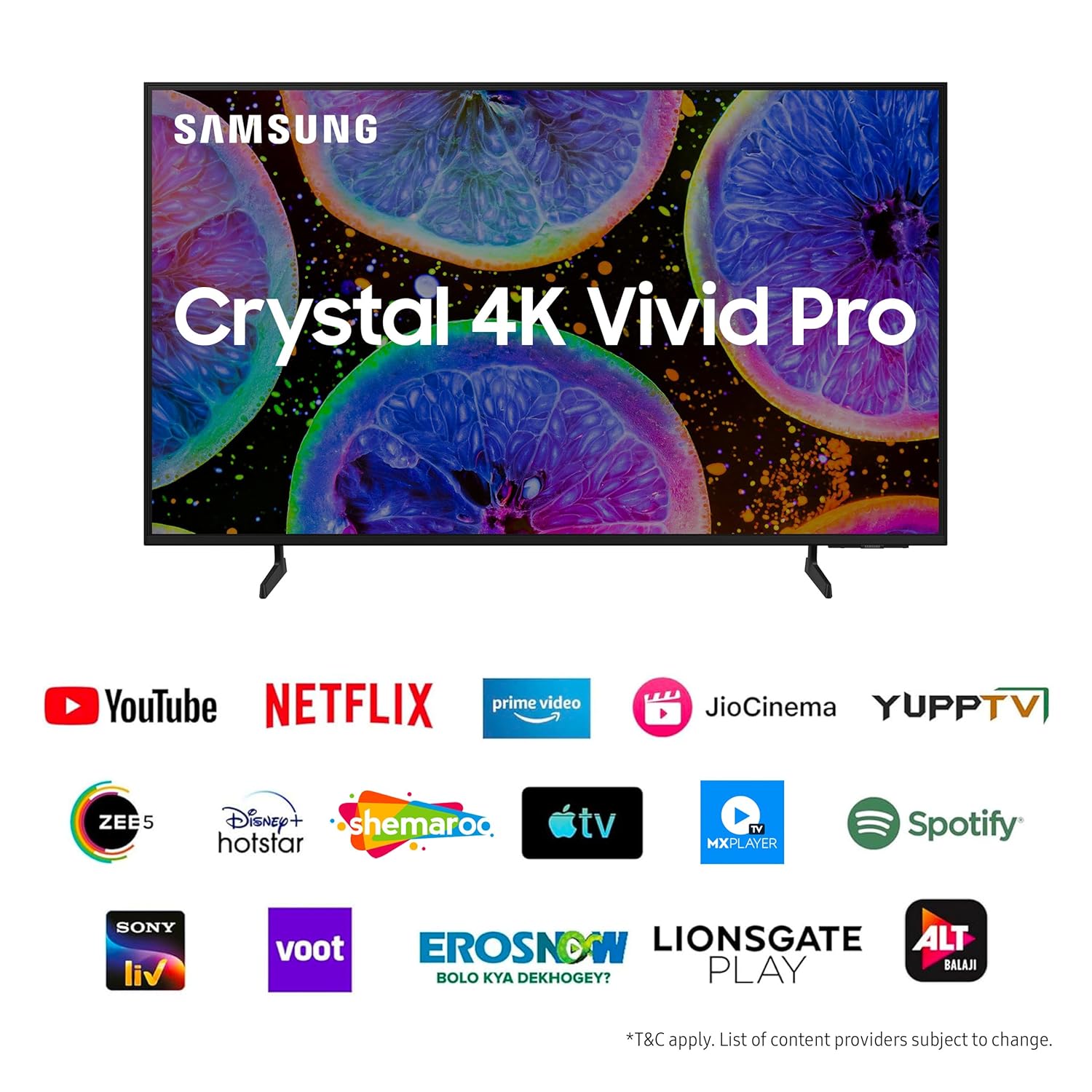 Samsung 138 cm (55 inch) D Series Brighter Crystal 4K Vivid Pro Ultra HD Smart LED TV Model UA55DUE77AKLXL