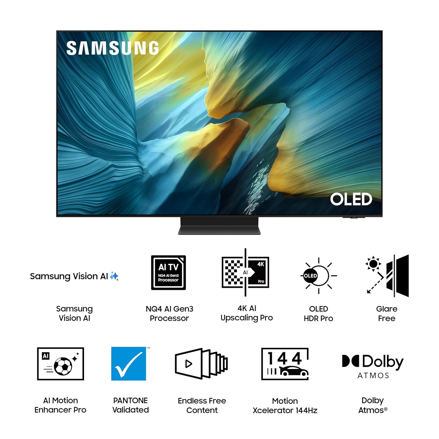 Samsung 138 cm (55 inch) 4K Ultra HD Smart OLED TV Model QA55S95FAULXL