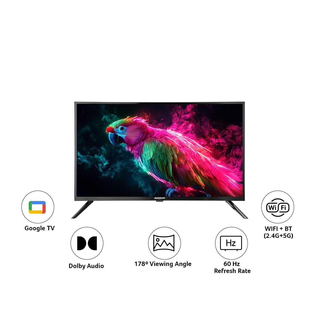 Acerpure 80 cm (32 inch) Elevate Featherlite Series HD QLED Smart Google TV Model AP32HG41QFLED