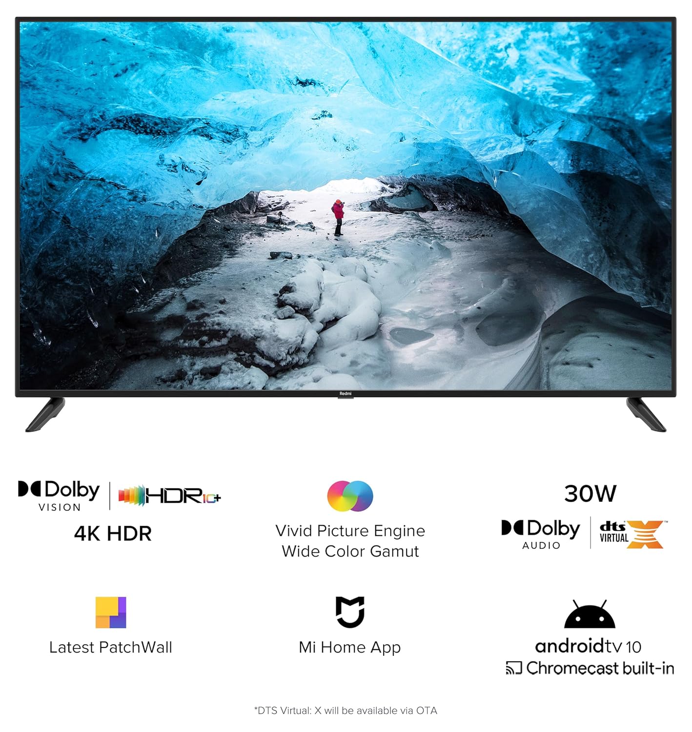 Redmi 164 cm (65 inch) X65 4K Android Smart LED TV with Dolby Vision & 30W Dolby Audio