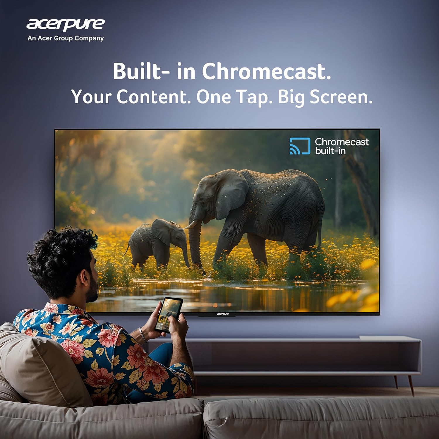 Acerpure 165 cm (65 inch) Advance G Series Smart QLED Google OS TV Model: AP65QG96MGS5