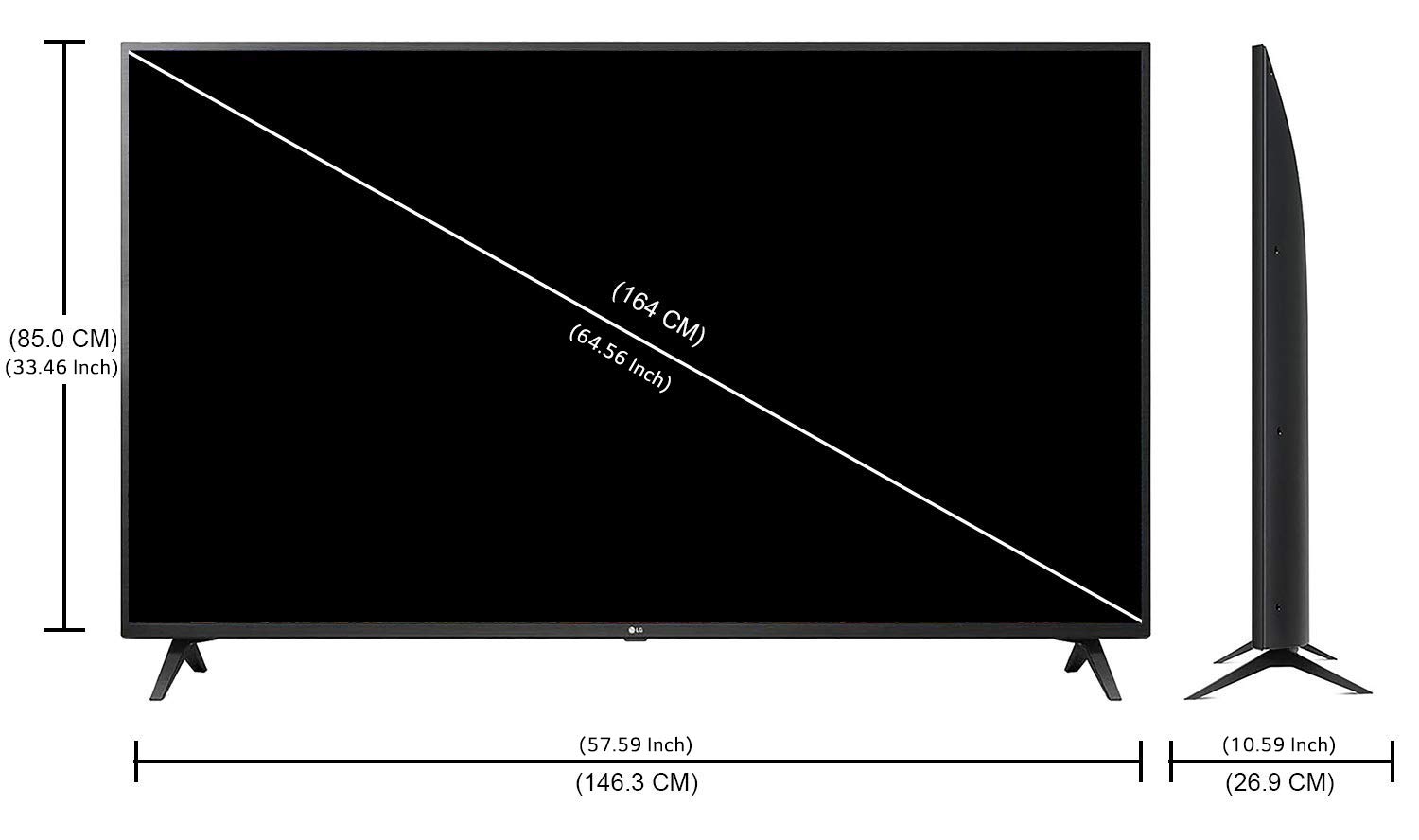 LG 164 cm (65 inch) 4K Ultra HD Smart IPS LED TV Model 65UM7290PTD