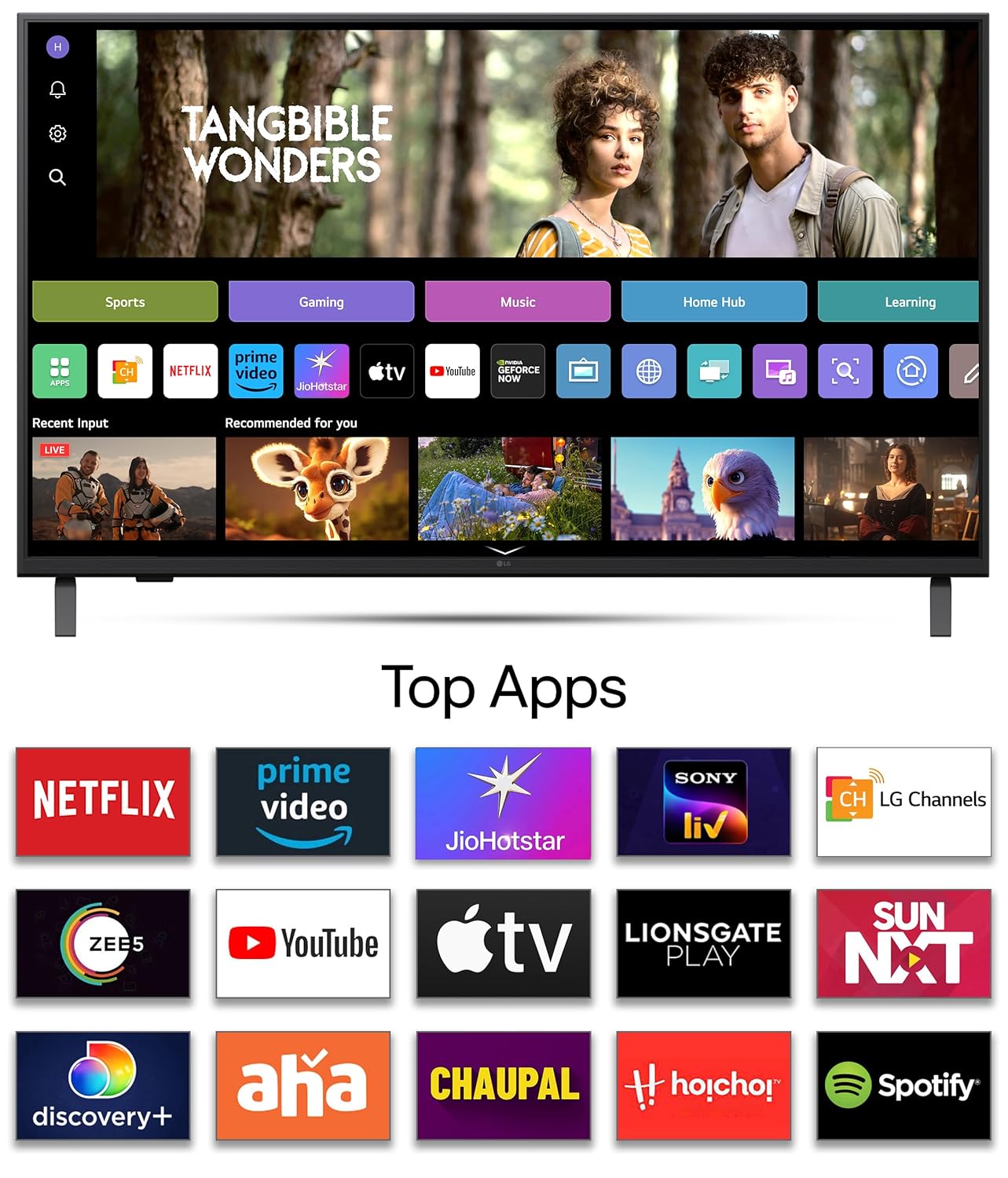 LG 139 cm (55 inch) UA82 Series 4K Ultra HD (3840 x 2160) Smart webOS LED TV Model 55UA82006LA