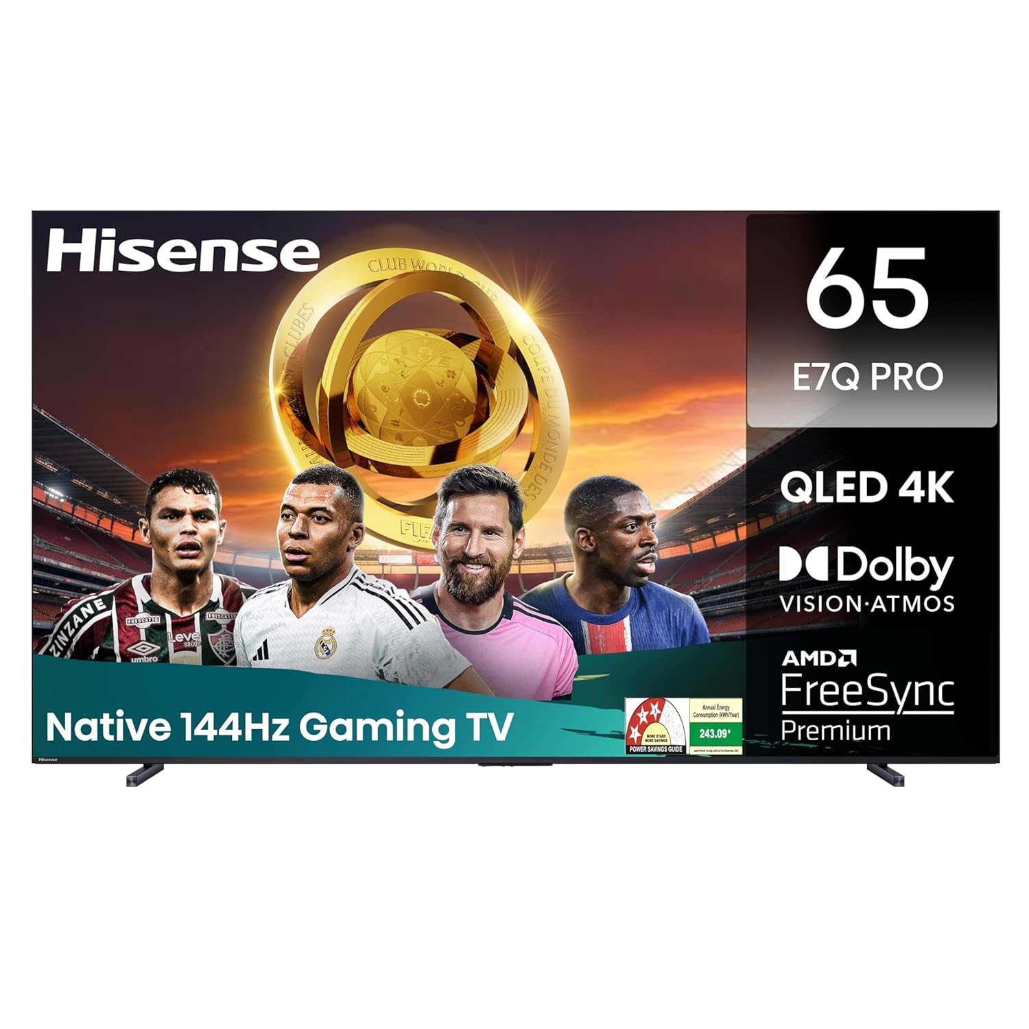 Hisense 164 cm (65 inch) E7Q PRO Series 4K Ultra HD Smart QLED TV Model 65E7Q PRO