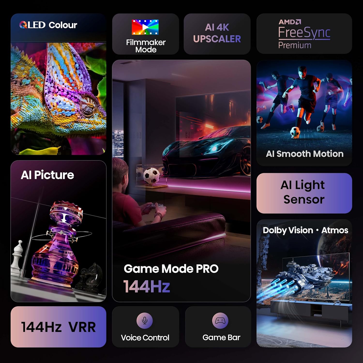 Hisense 139 cm (55 inch) E7Q PRO Series 4K Ultra HD Smart QLED TV (Model: 55E7Q PRO)