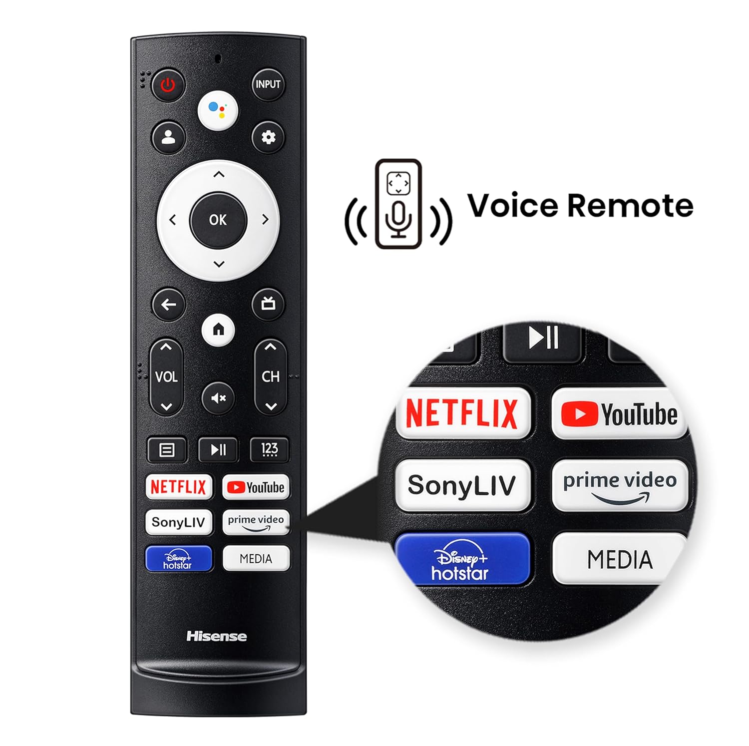 Hisense 108 cm (43 inch) E6N Series 4K Ultra HD Smart LED Google TV Model 43E6N