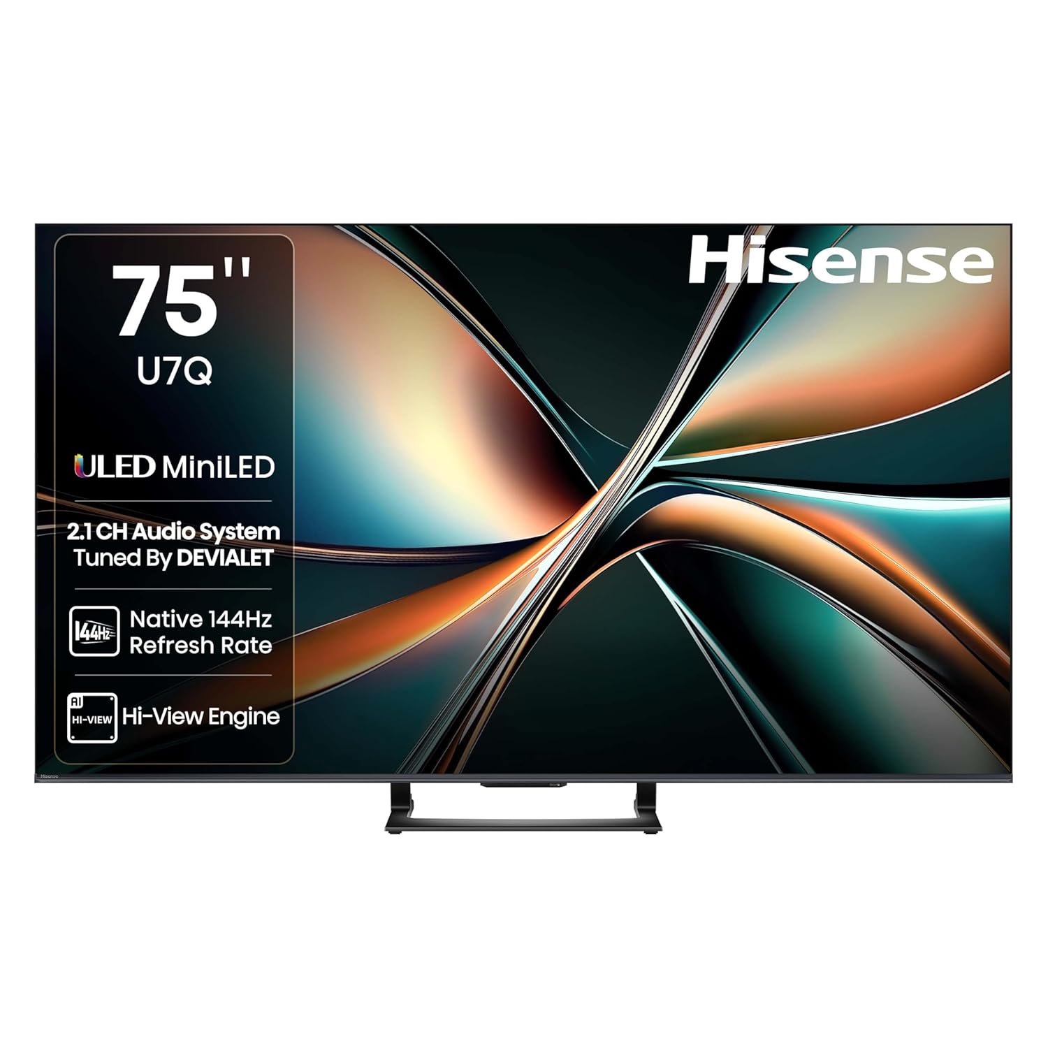 Hisense 189 cm (75 inch) U7Q Series 4K Ultra HD Smart QLED Mini LED TV Model 75U7Q