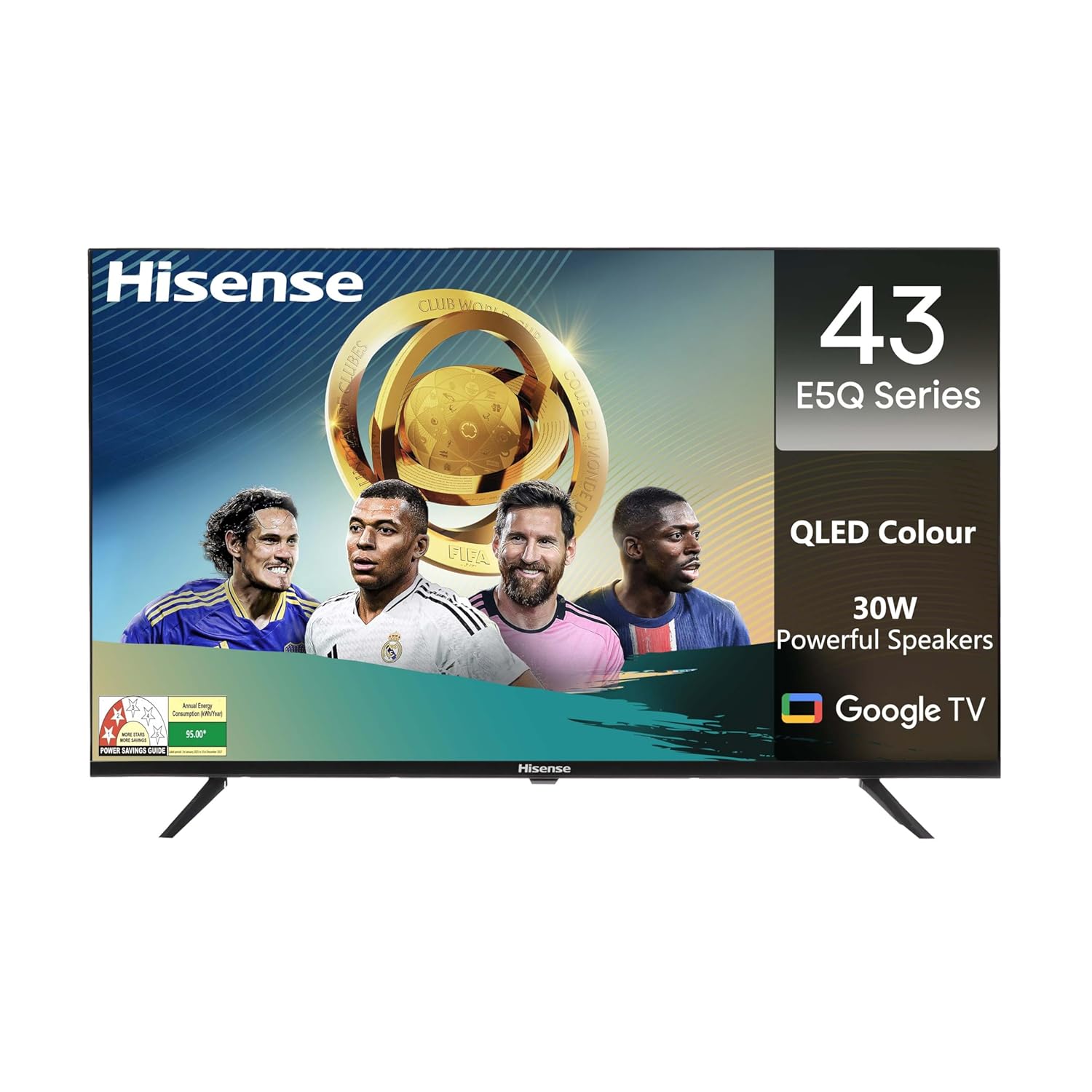Hisense 108 cm (43 inch) E5Q Series Full HD Smart QLED Google TV (Model: 43E5Q)